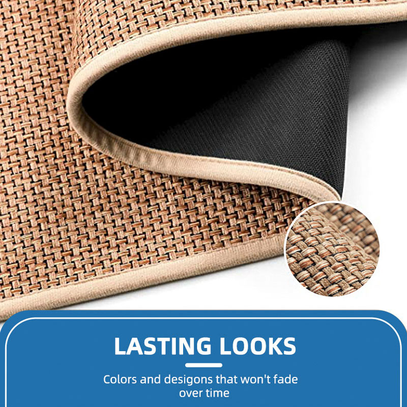 Anti-slip Anti Fatigue Linen Kitchen Mat Floor Carpet  Kitchen Runner Rug Mat Set with Rubber Backing（10 pcs）