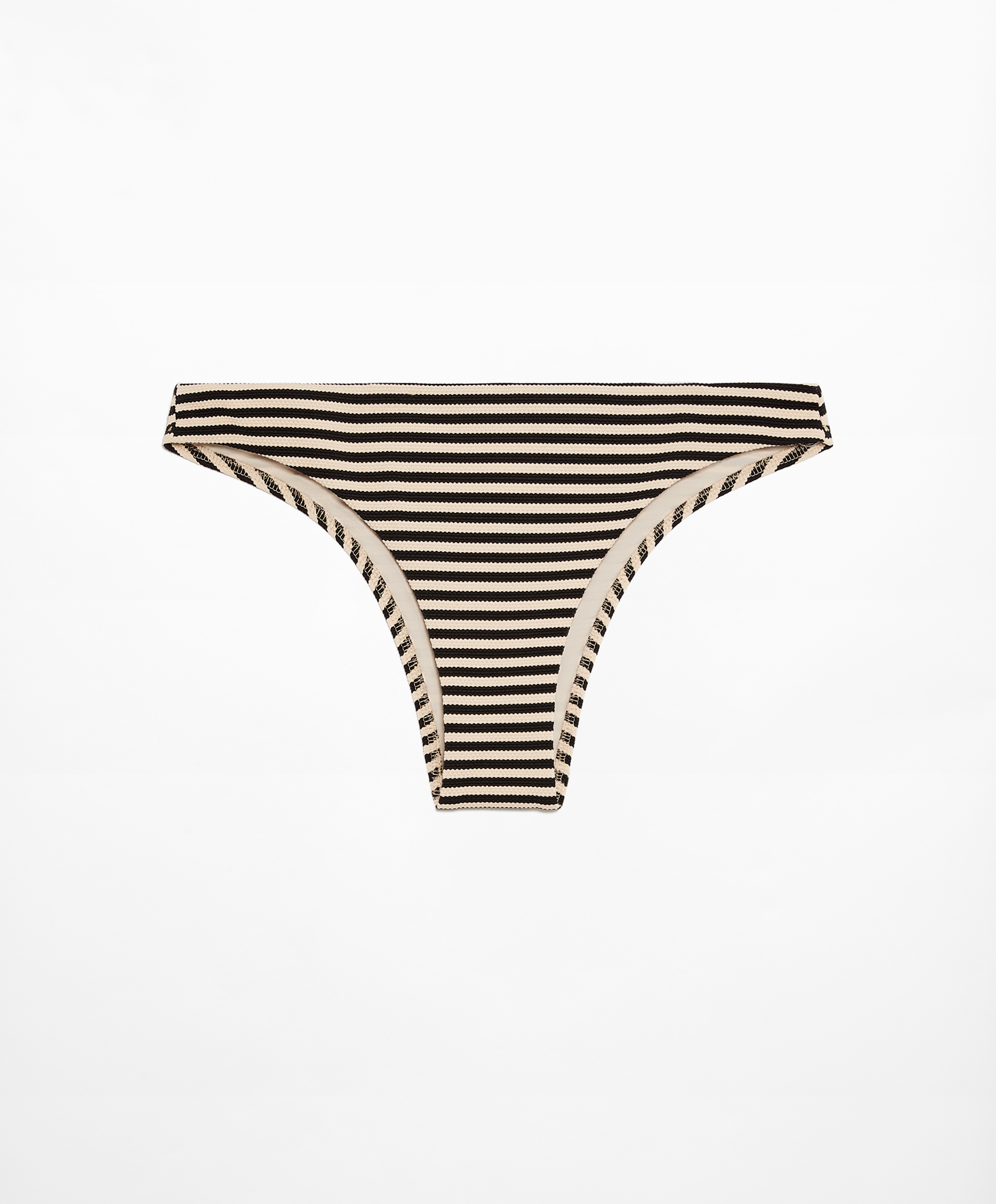 OYSHO Stripe piqué medium-coverage bikini briefs
