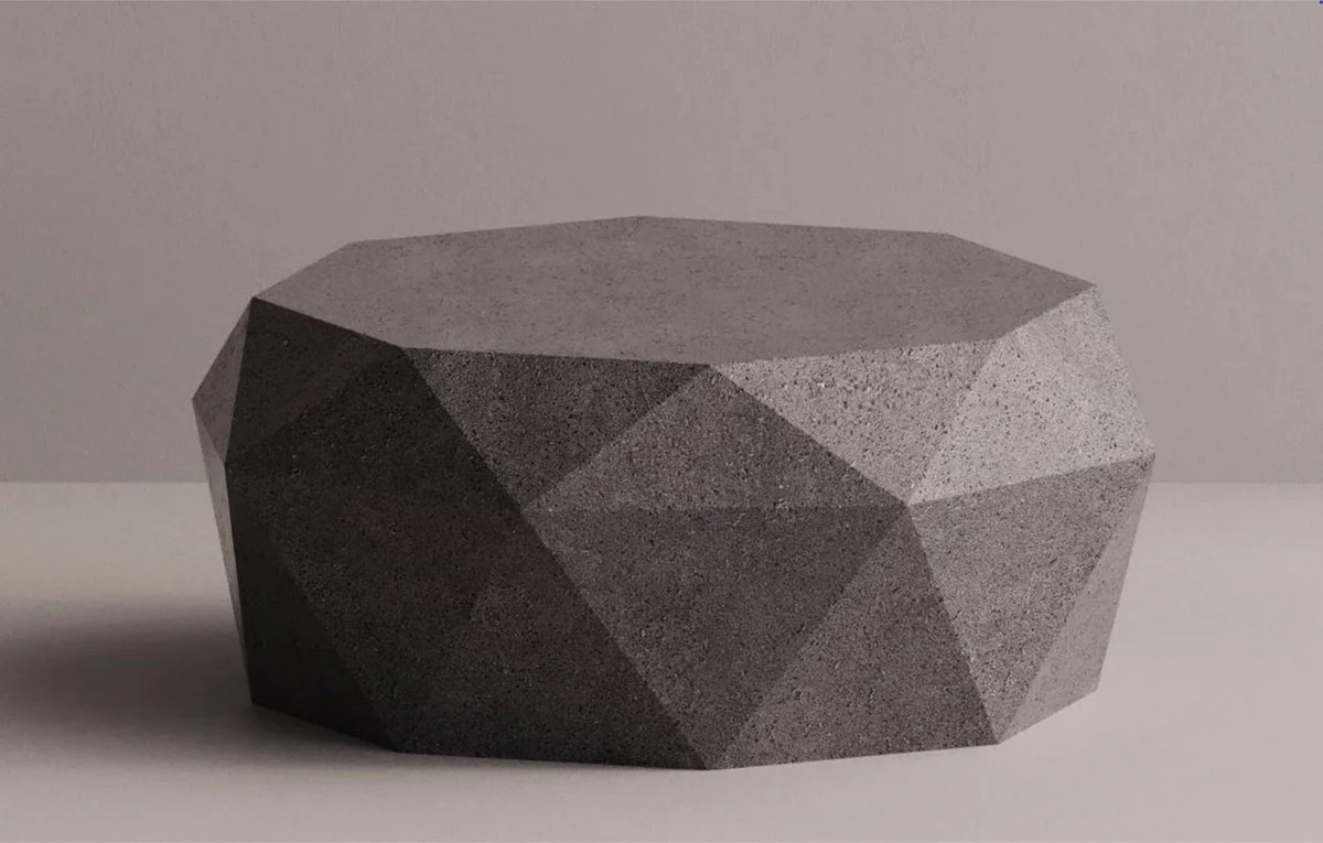 Luxury concrete coffee table anthracite 86 cm - living room & garden furniture