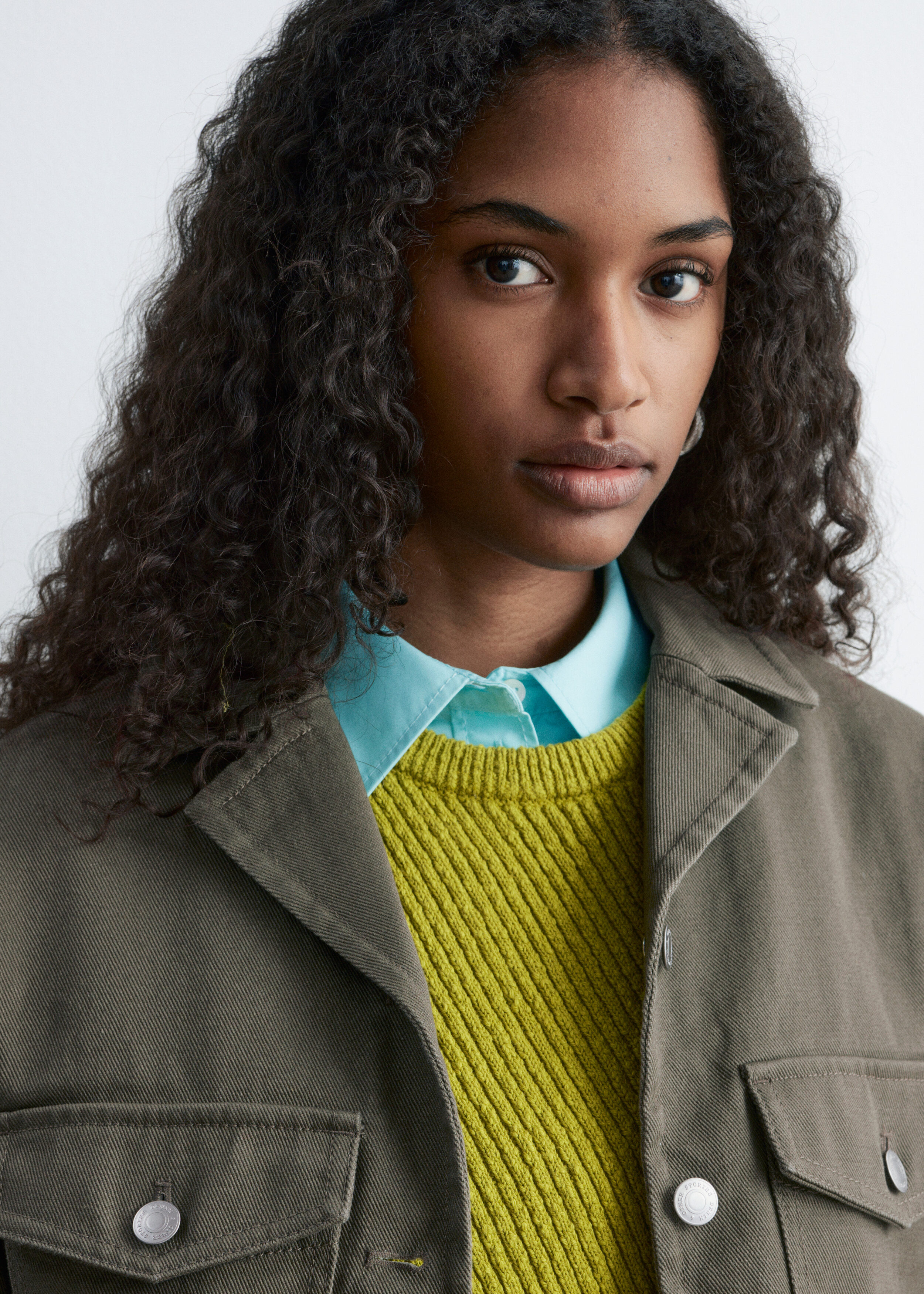 & Other Stories TAPERED COTTON JACKET