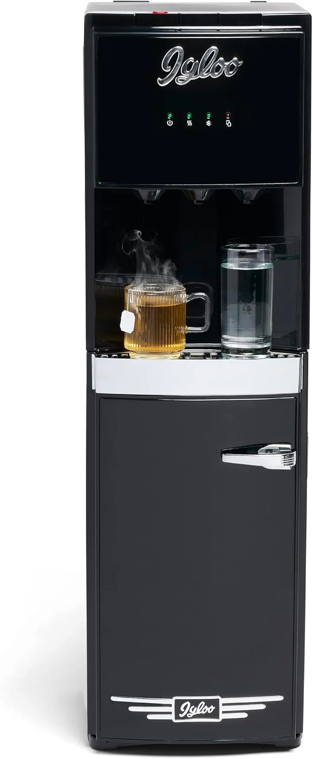 Igloo Bottom Loading Water Cooler Hot Cold Room Temperature Dispenser Holds 5 Gallon Jugs