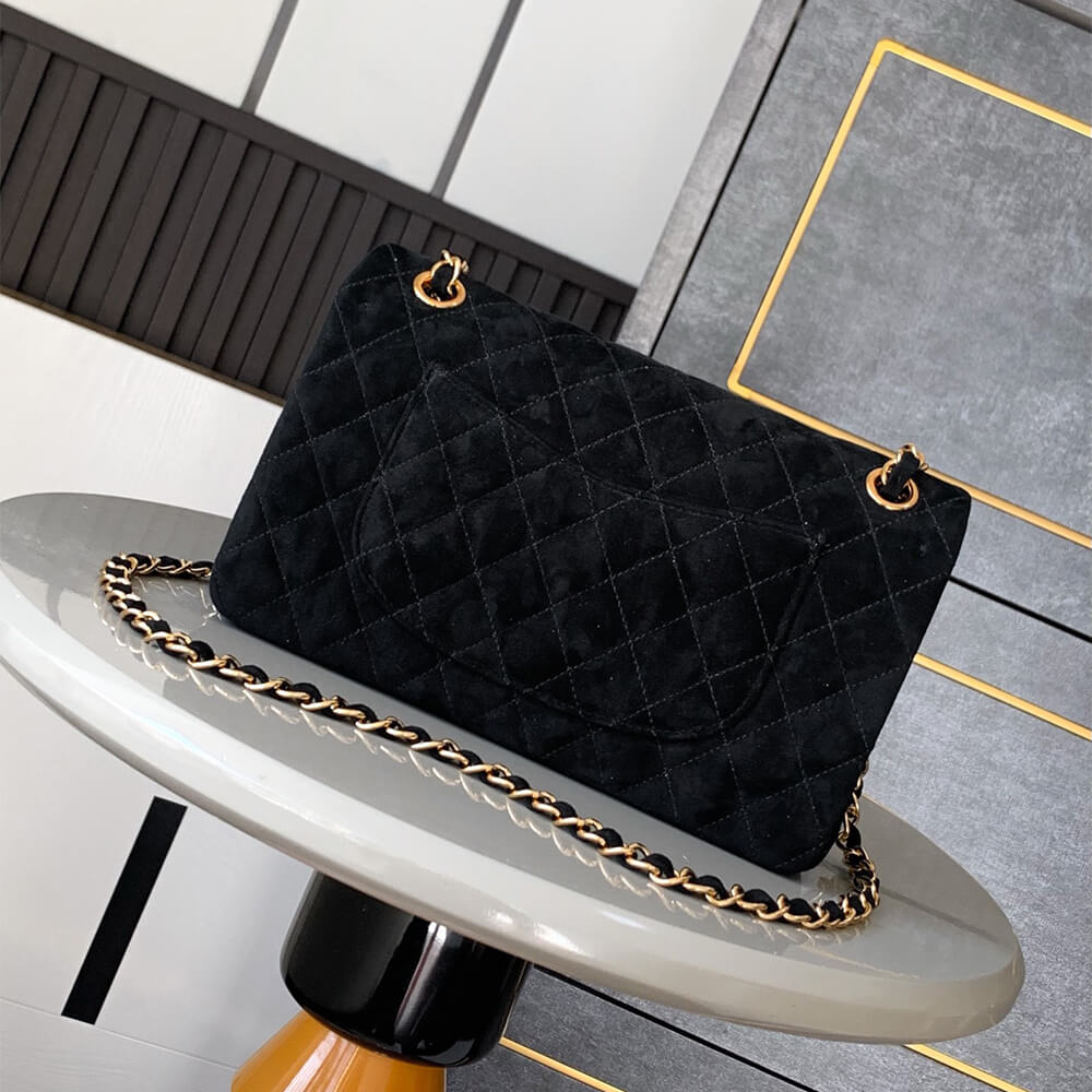 CHANEL Suede Classic Double Flap Handbag(HIGH-END GRADE) - Top Club