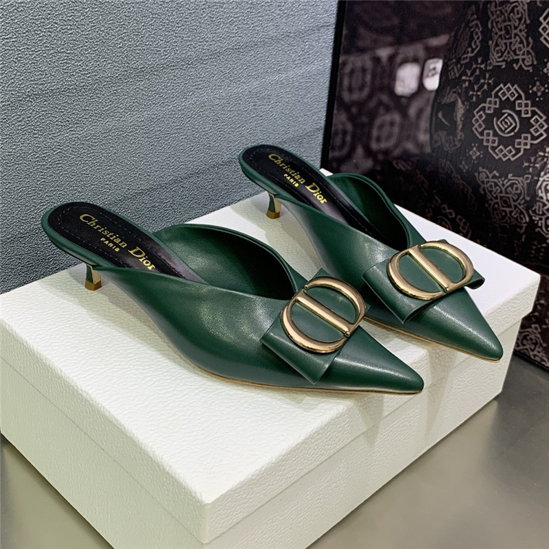 Dior spring and summer new jelly-colored pointed mules - Sneaker Replica Workshop
