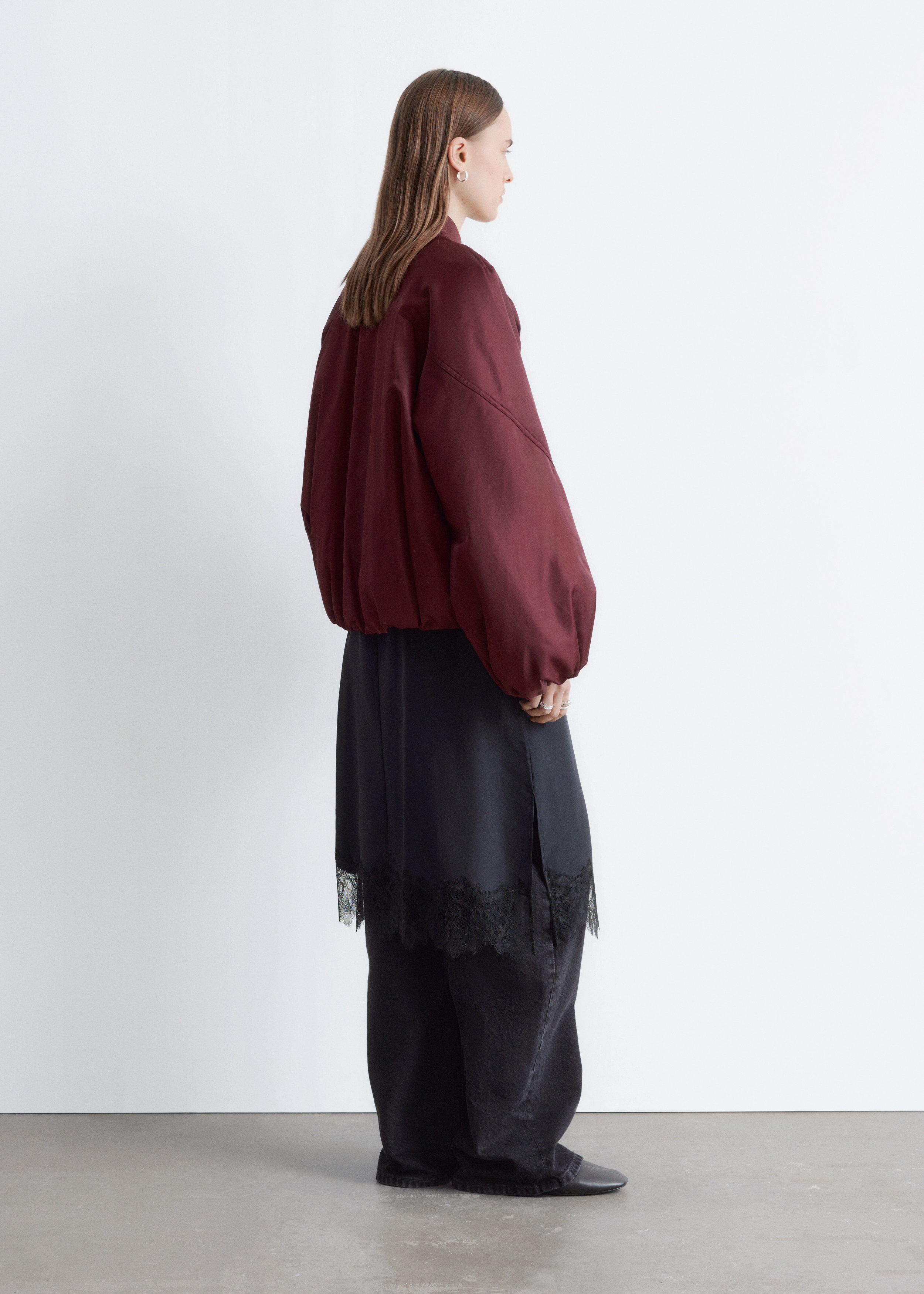 & Other Stories VOLUMINOUS-SLEEVE BOMBER JACKET