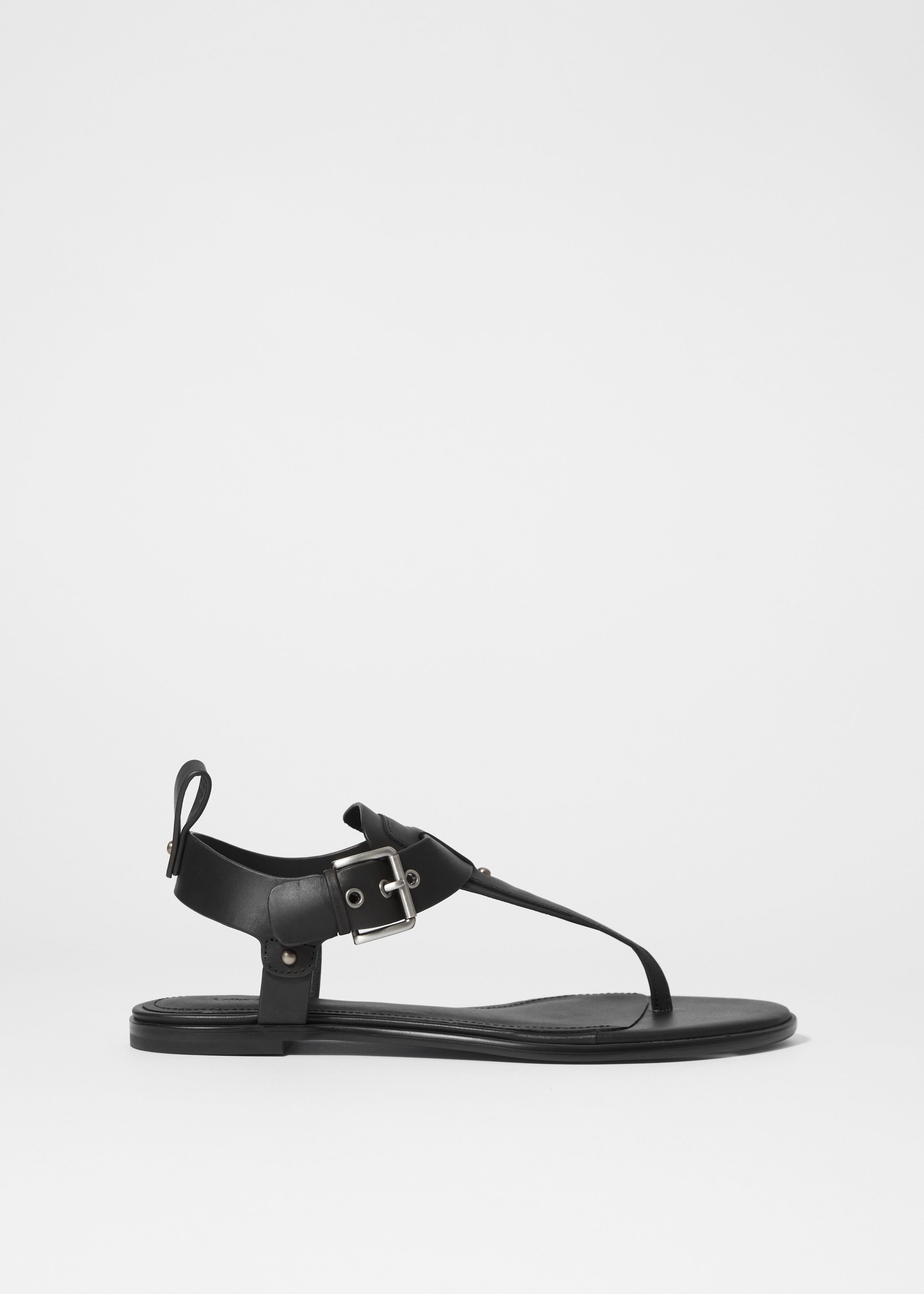 & Other Stories ANKLE-STRAP LEATHER SANDALS