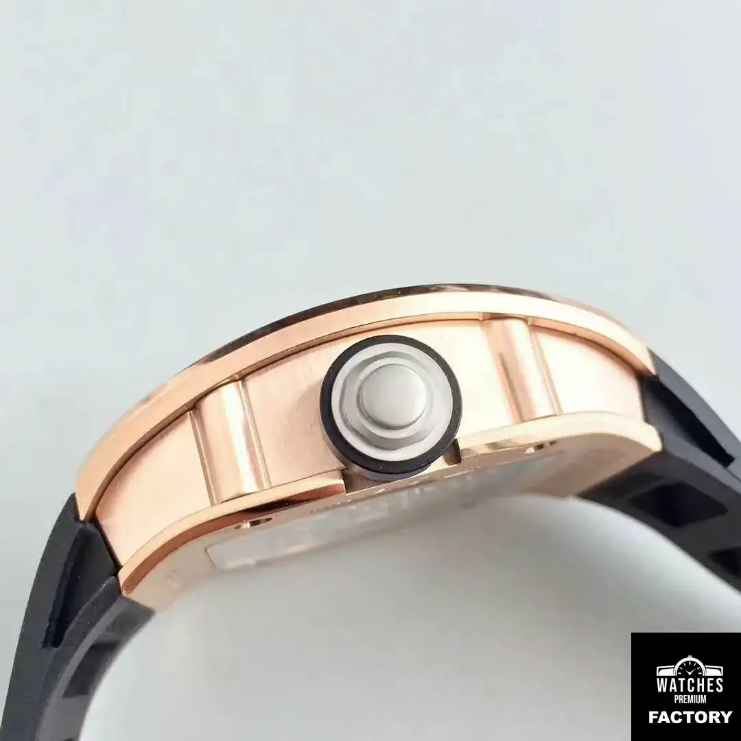 Richard Mille RM001 Rose Gold Tourbillon JB Factory Black Dial