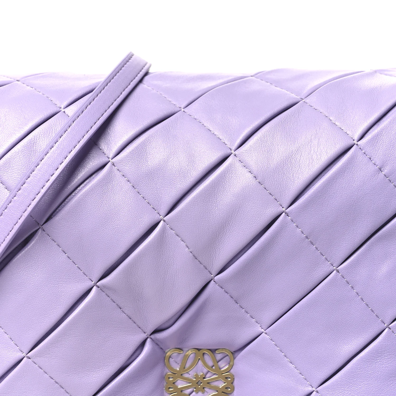 Lambskin Pleated Goya Puffer Bag Light Mauve - Top Club