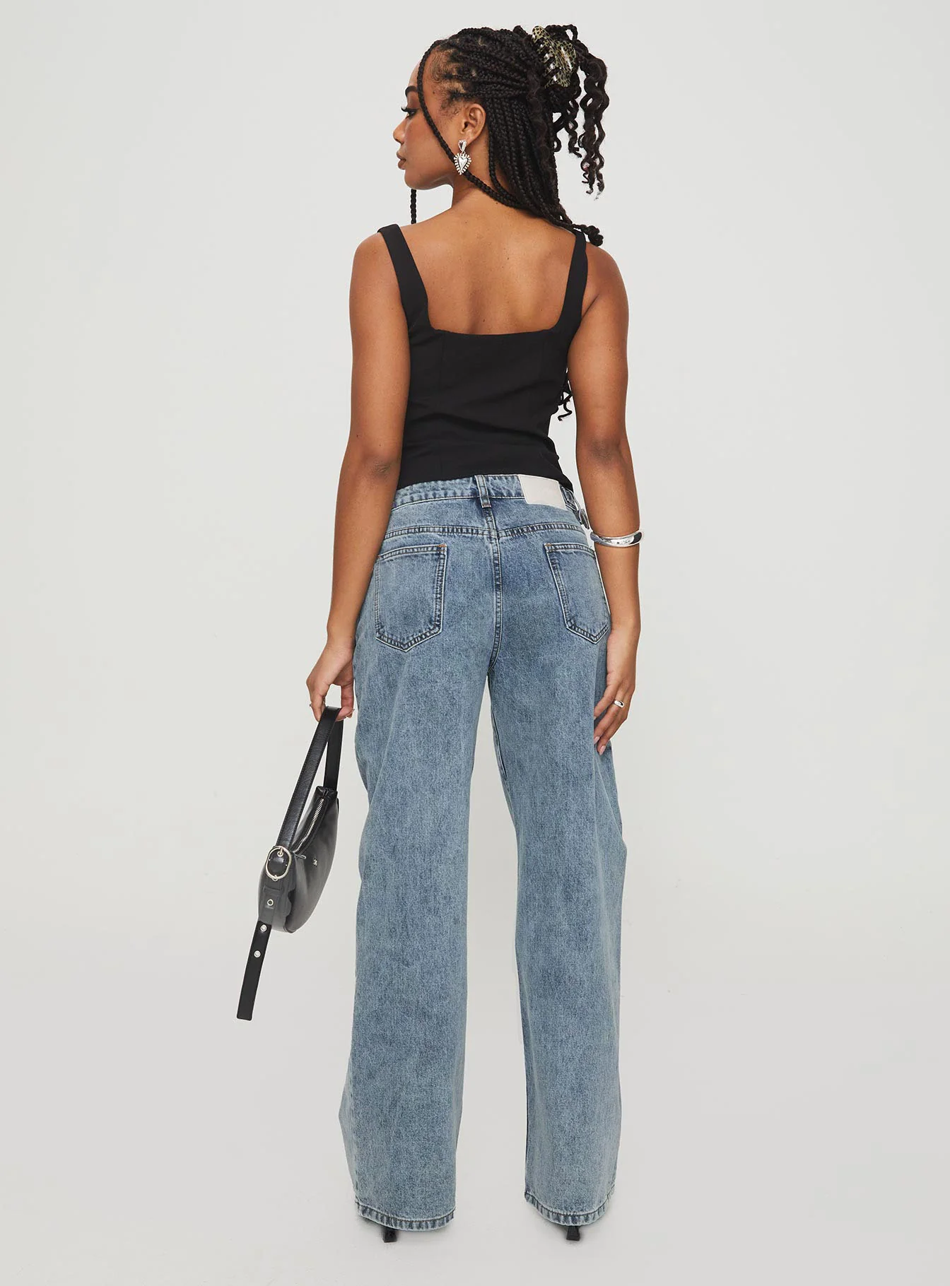 Sidle Low Rise Straight Leg Jeans Light Wash