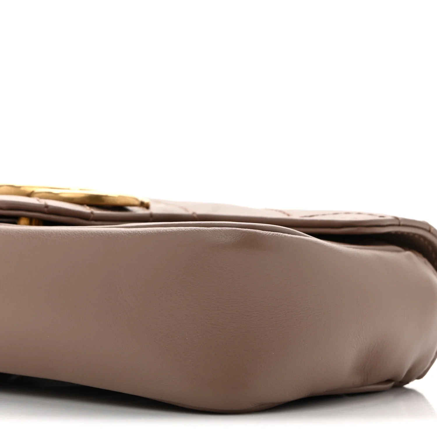 Calfskin Matelasse Super Mini GG Marmont Shoulder Bag Porcelain Rose - Top Club