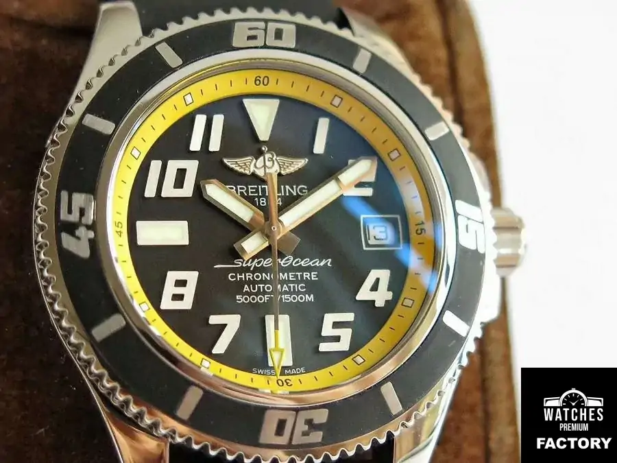 Breitling Superocean 42 Abyss Yellow A1736402 / BA32 ZF Factory Black & Yellow Dial