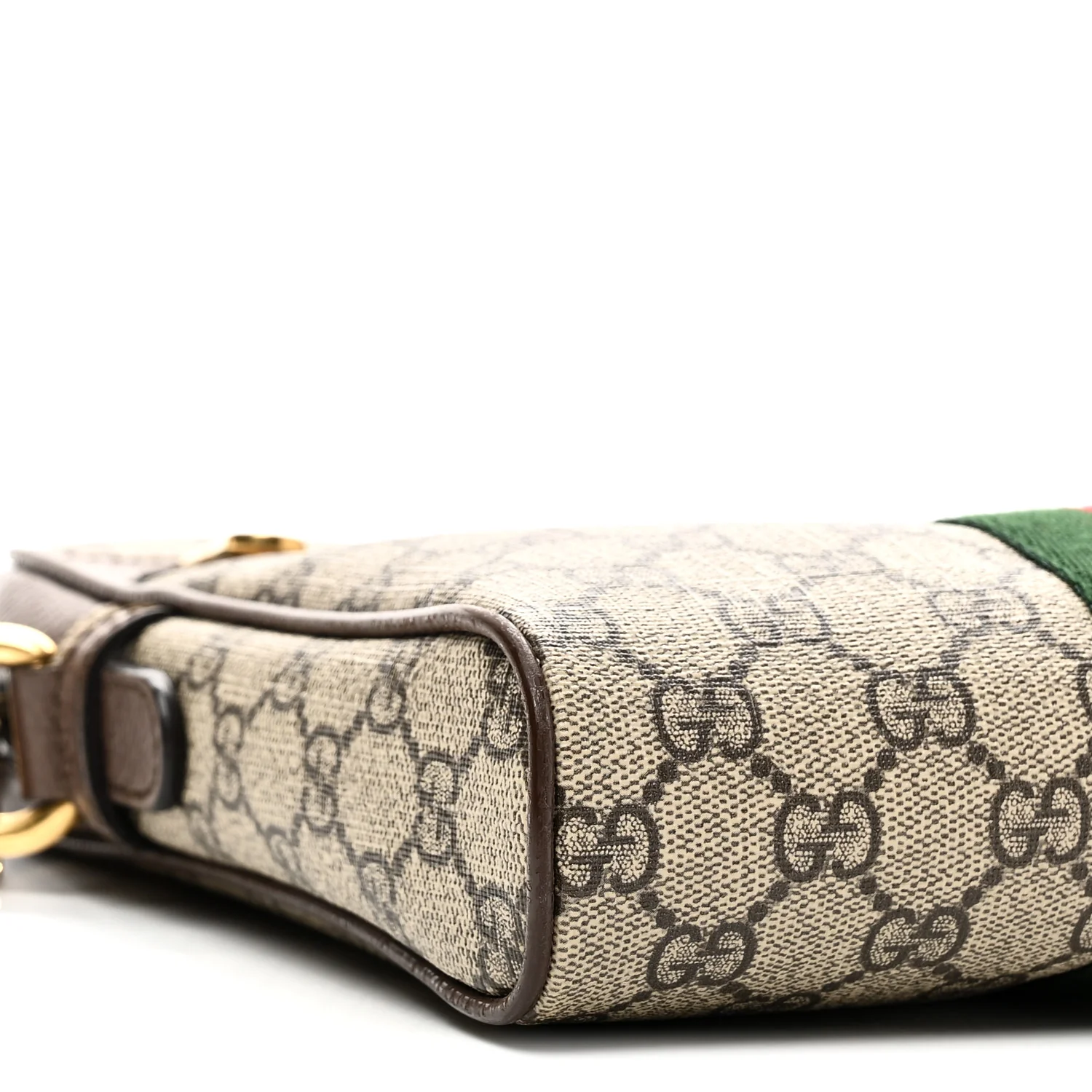 GG Supreme Monogram Web Small Ophidia Messenger Bag Brown - Top Club