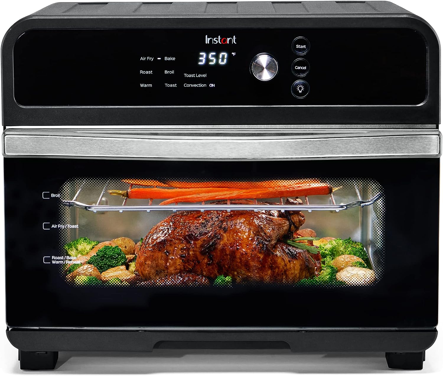 Instant Omni Air Fryer Toaster Oven Combo 19 QT/18L, From the makers of the Instant Pot, 7-in-1 functions, Fits a 12