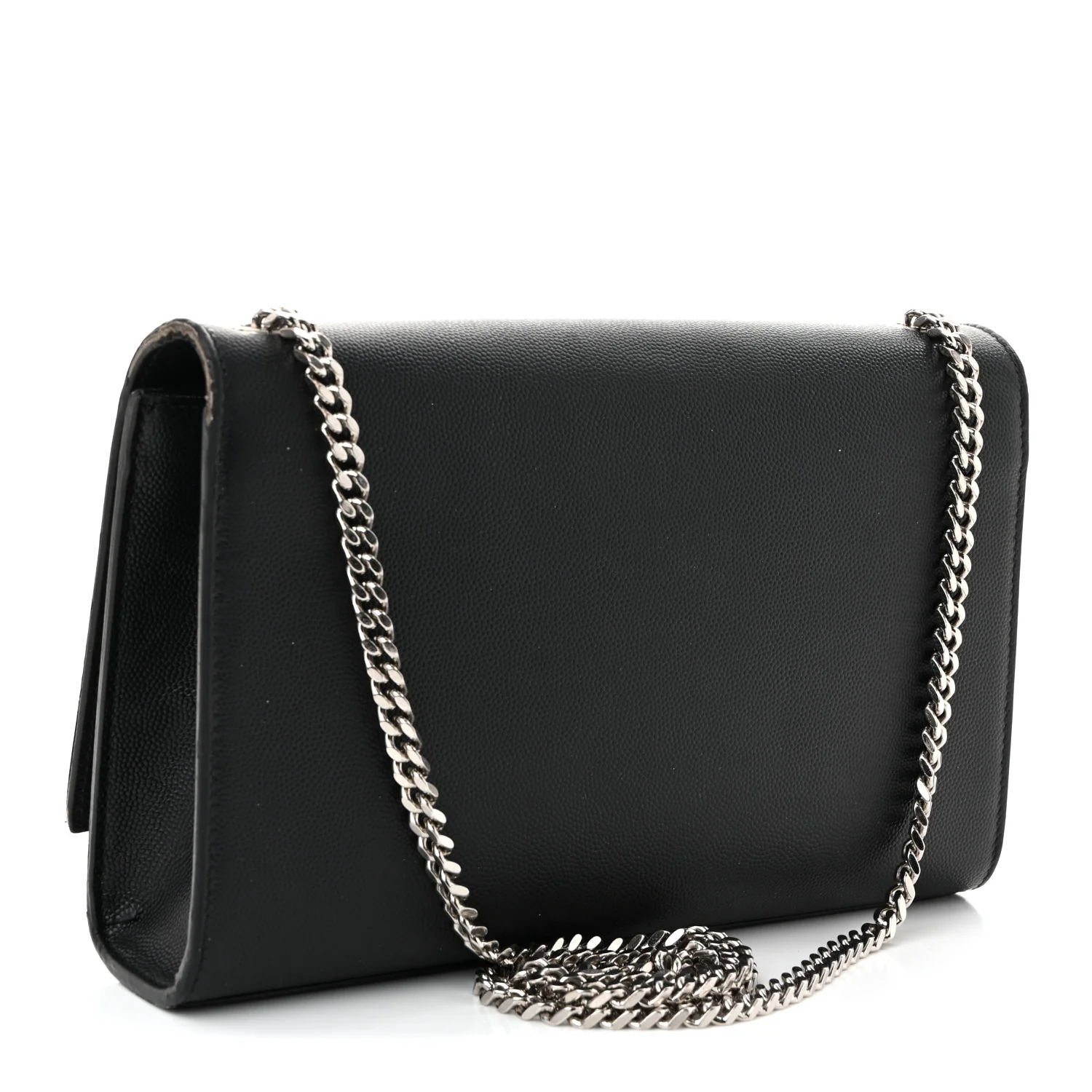 Grain De Poudre Medium Classic Monogram Kate Satchel Black - Top Club
