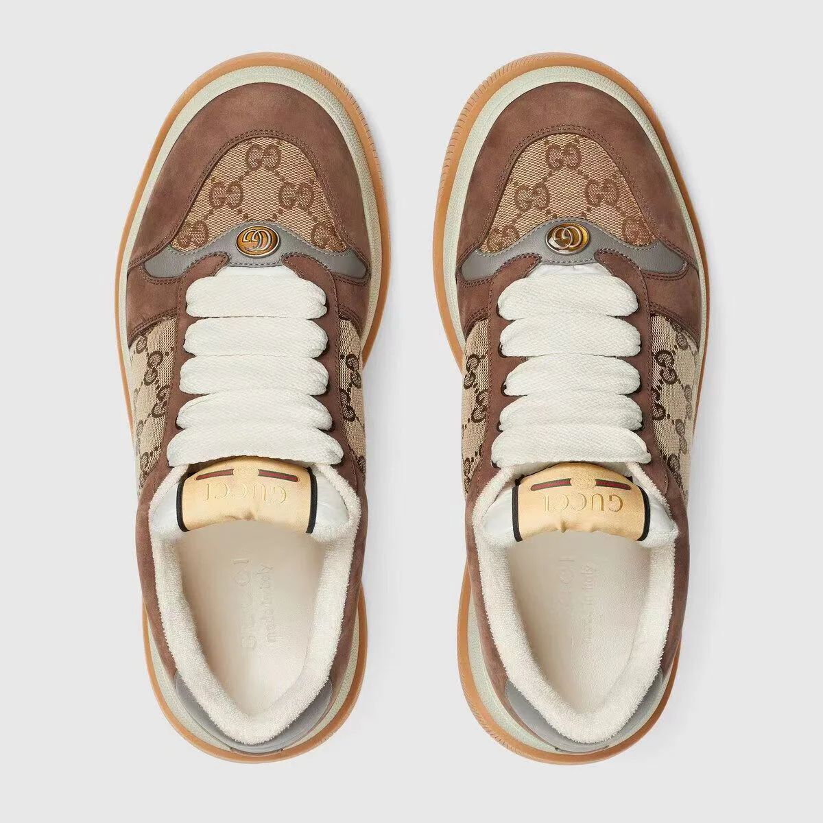 Gucci Unisex Fashionable Sneakers With Signature GG Pattern - Sneaker Replica Workshop