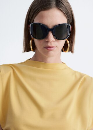 & Other Stories DRAPED JERSEY TOP