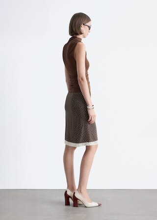 & Other Stories RUCHED MOCK-NECK TOP