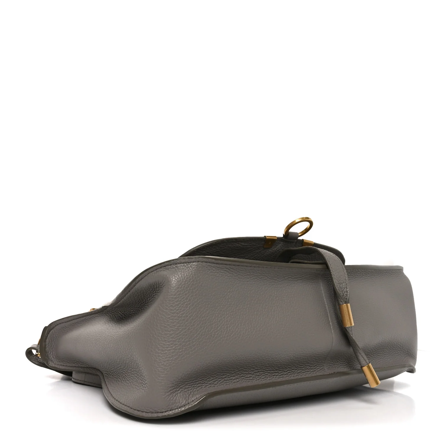 Calfskin Small Marcie Satchel Cashmere Grey - Top Club