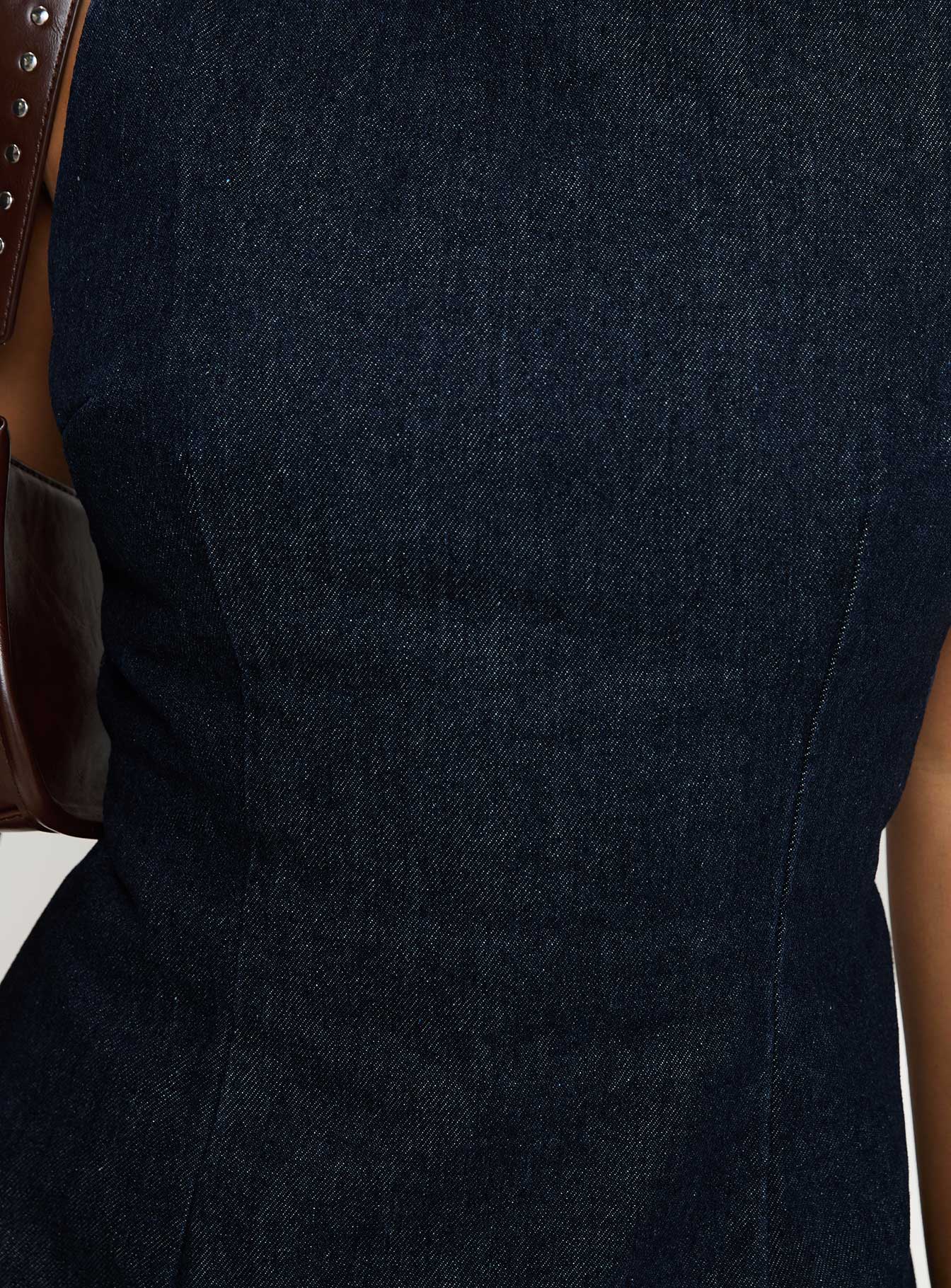 Ainsleigh Shift Denim Playsuit Dark Wash Tall