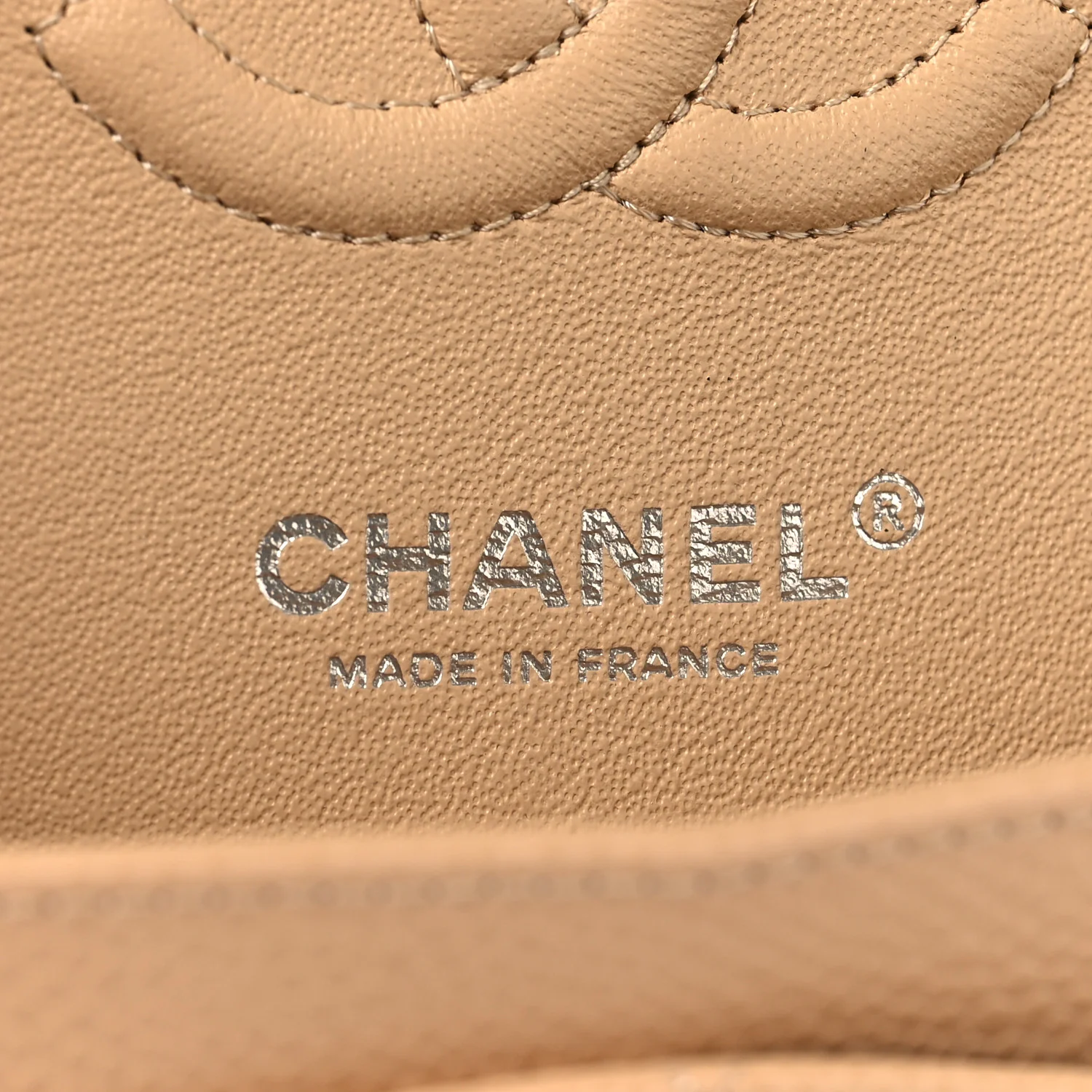 Caviar Quilted Small Double Flap Beige - Top Club