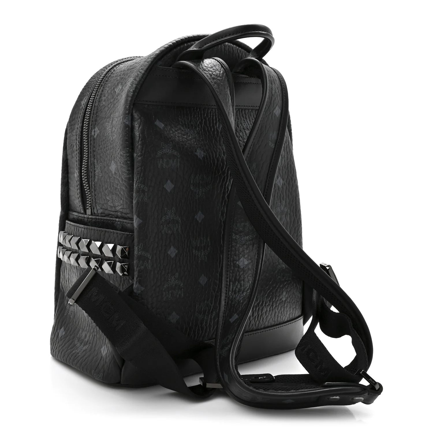 Visetos Medium Side Studs Stark Backpack Black - Top Club