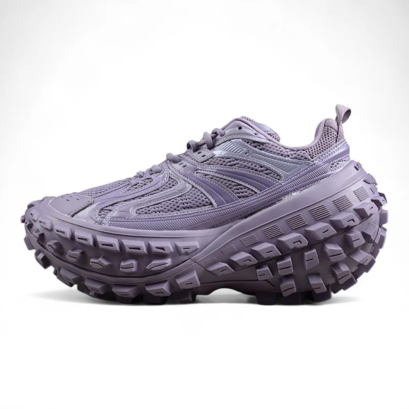 Balenciaga Defender Rubber Platform Sneakers in Purple - Sneaker Replica Workshop