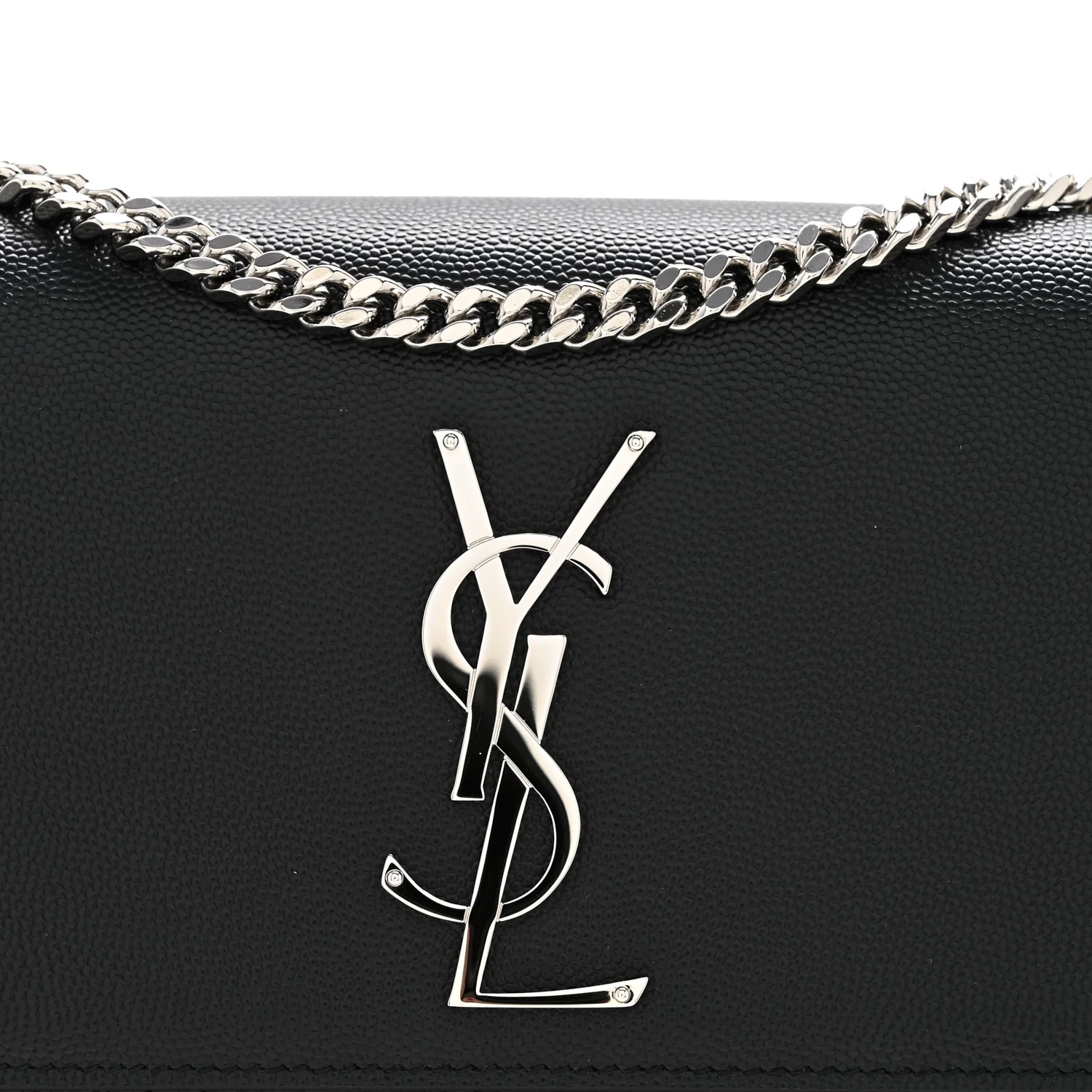 Grain De Poudre Small Monogram Kate Satchel Black - Top Club