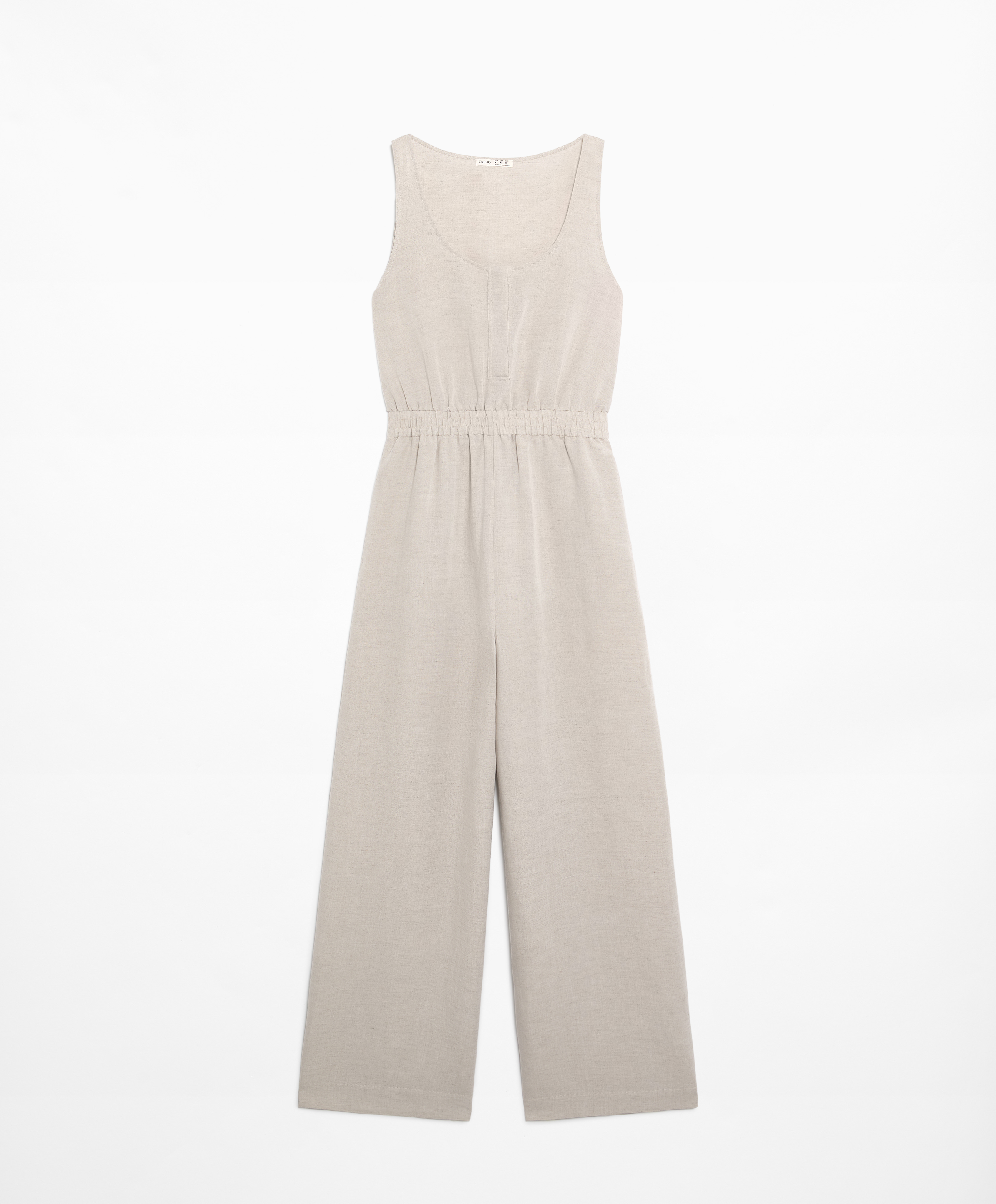 OYSHO Linen blend long jumpsuit