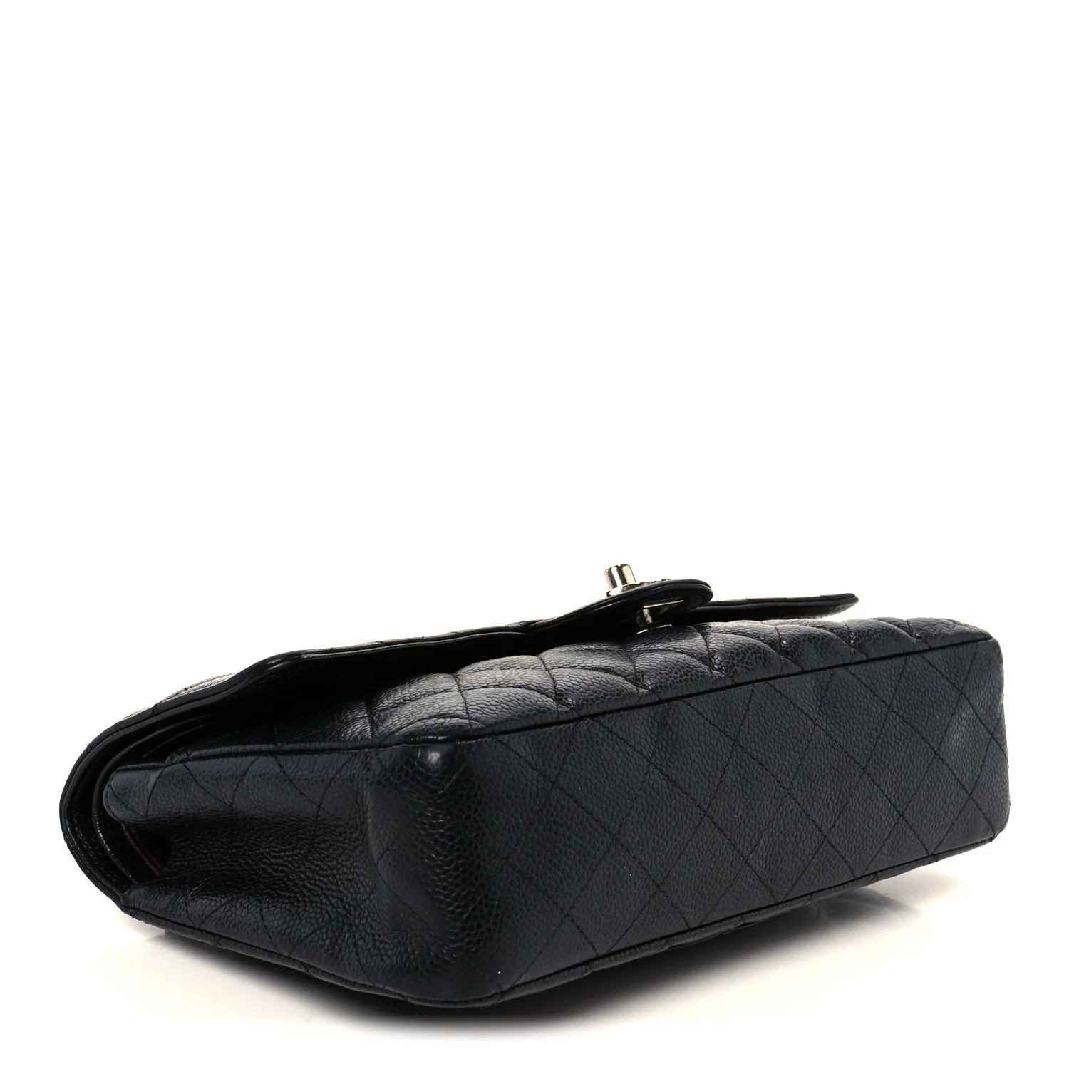 Caviar Quilted Medium Double Flap Black - Top Club