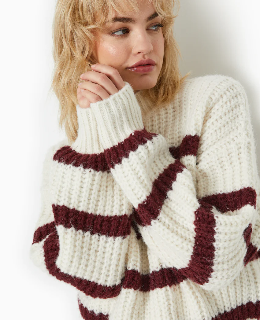 Pimkie Pull grosse maille avec rayures