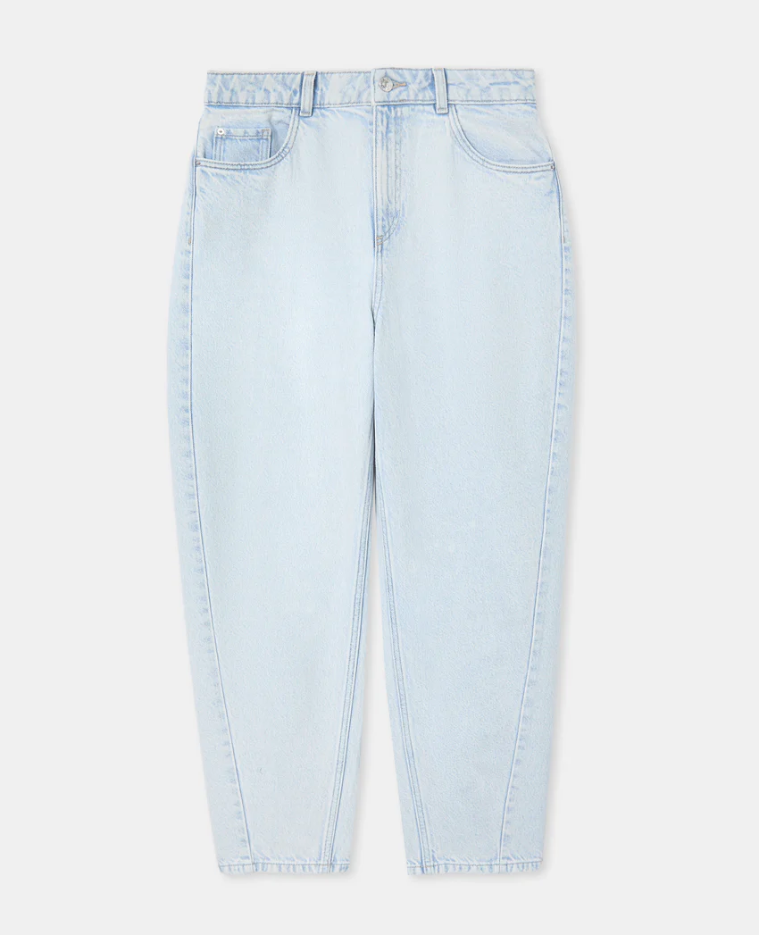Pimkie Jean barrel taille haute avec jeux de coutures