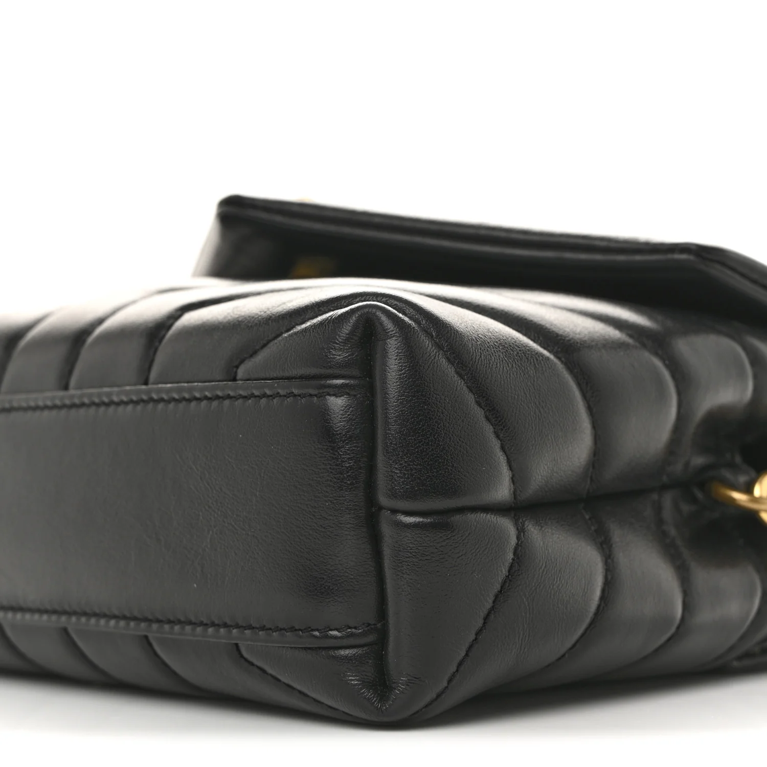Calfskin Y Quilted Monogram Toy Loulou Crossbody Bag Black - Top Club