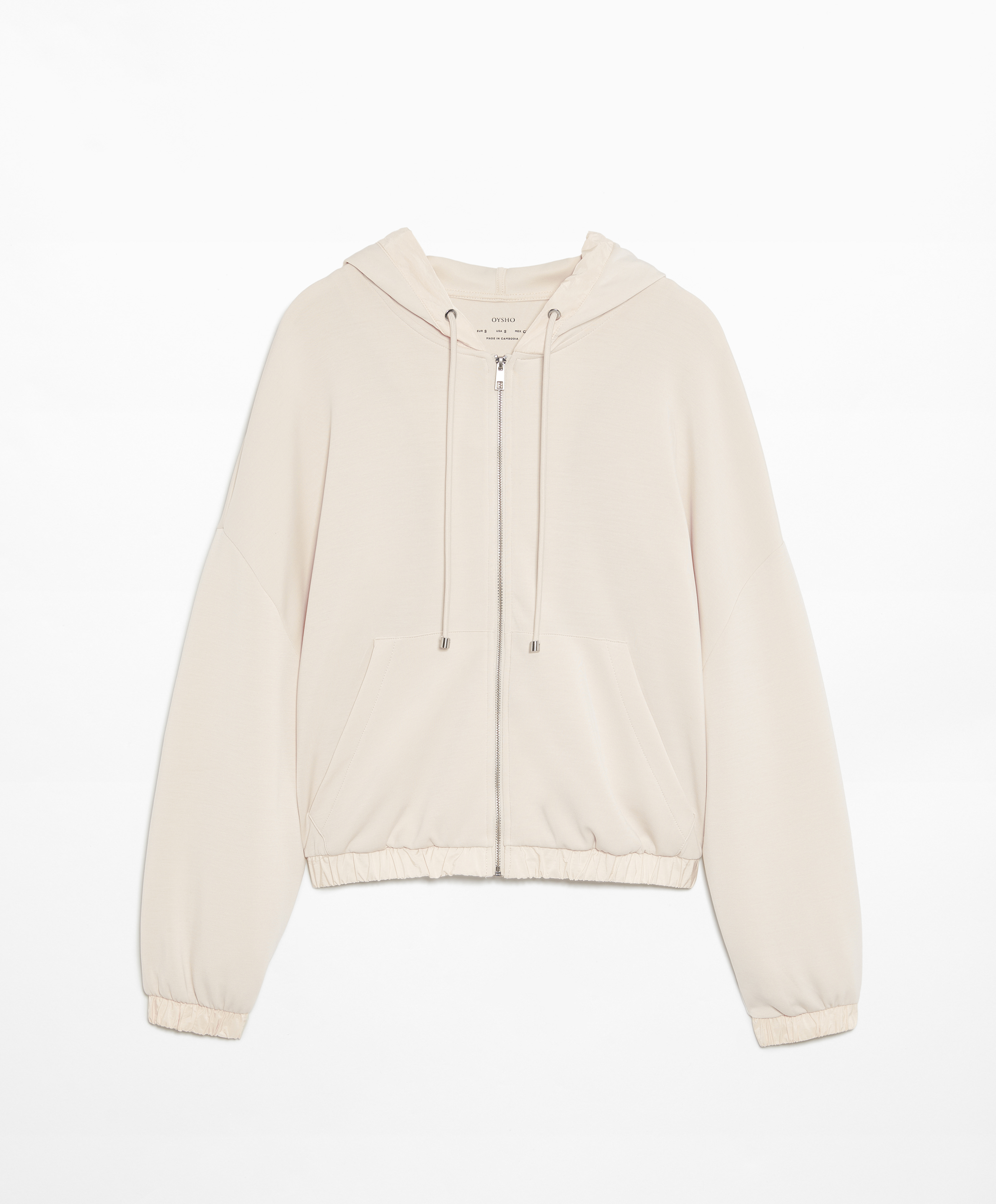 OYSHO Zip-through modal jacket