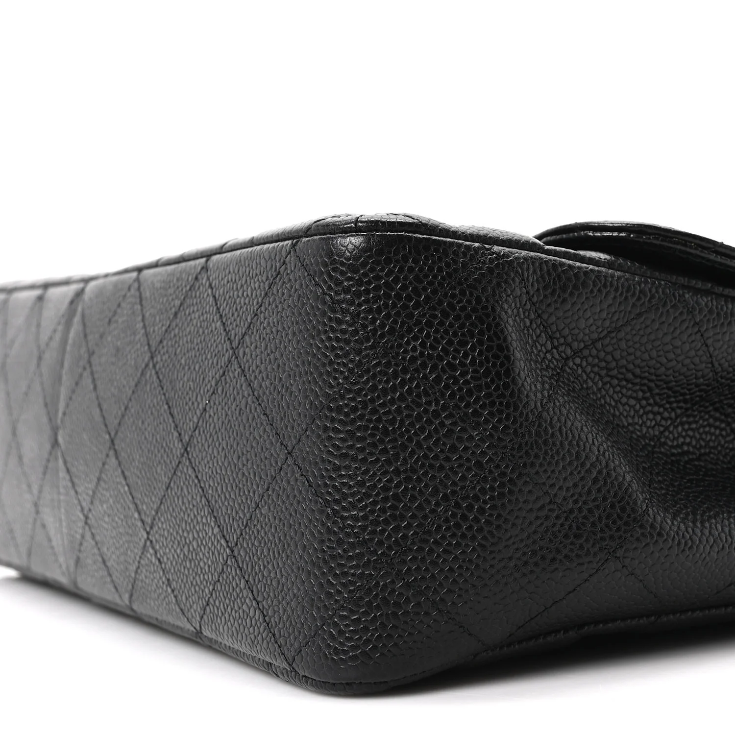 Caviar Quilted Jumbo Single Flap Black - Top Club