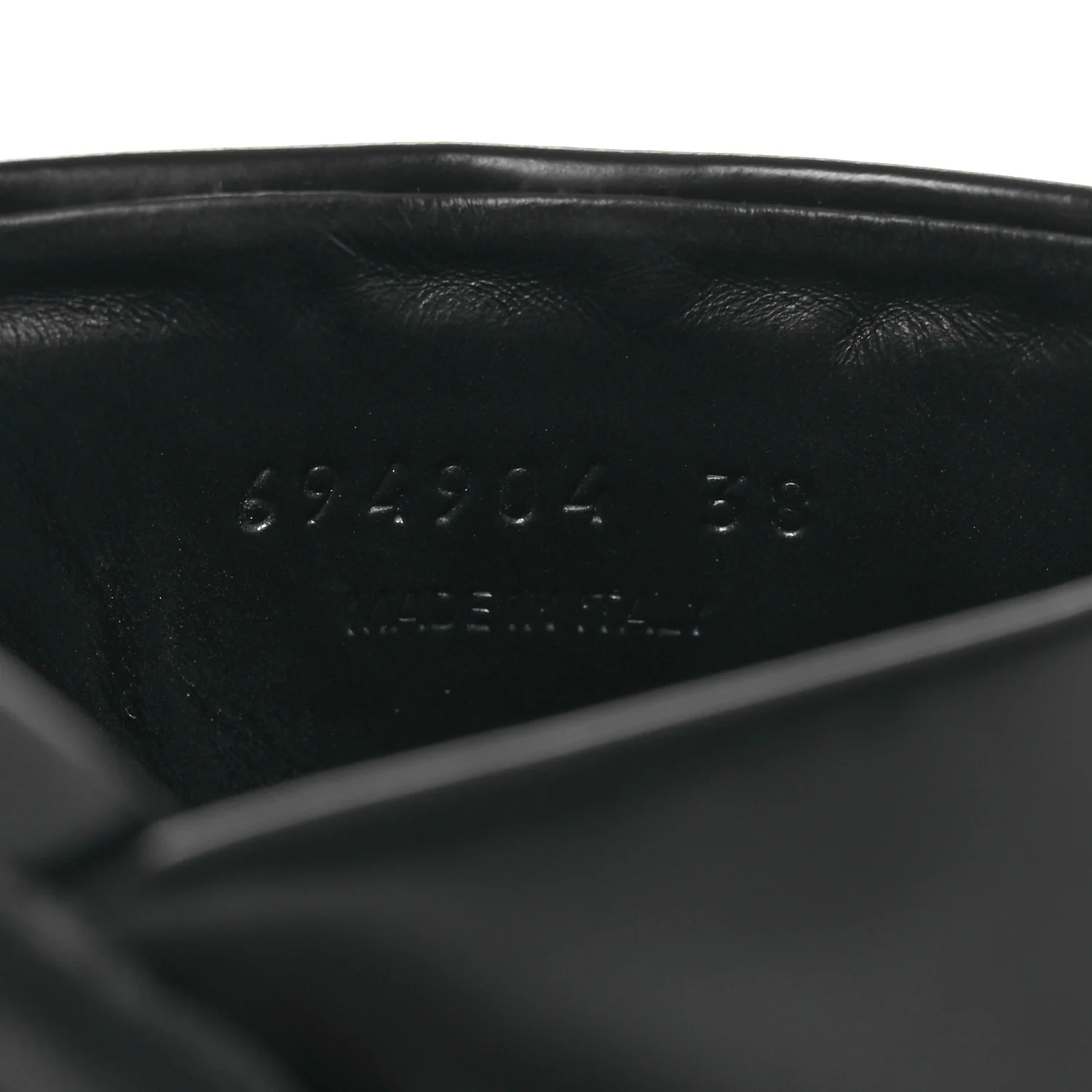 Jive Smooth Calfskin Logo Embossed Womens Tractor Platform 38 Black - Top Club