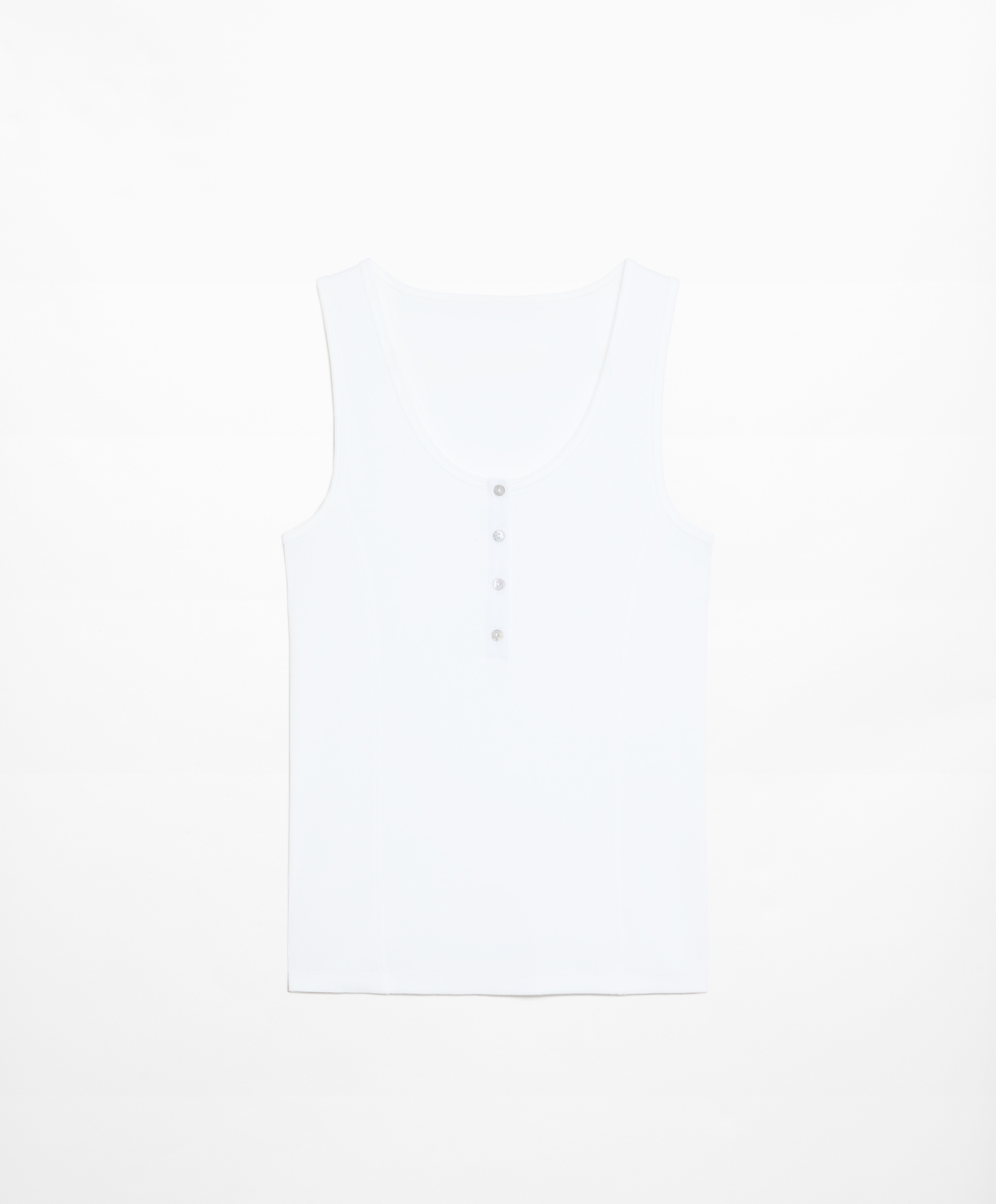 OYSHO Sleeveless T-shirt with cotton and modal