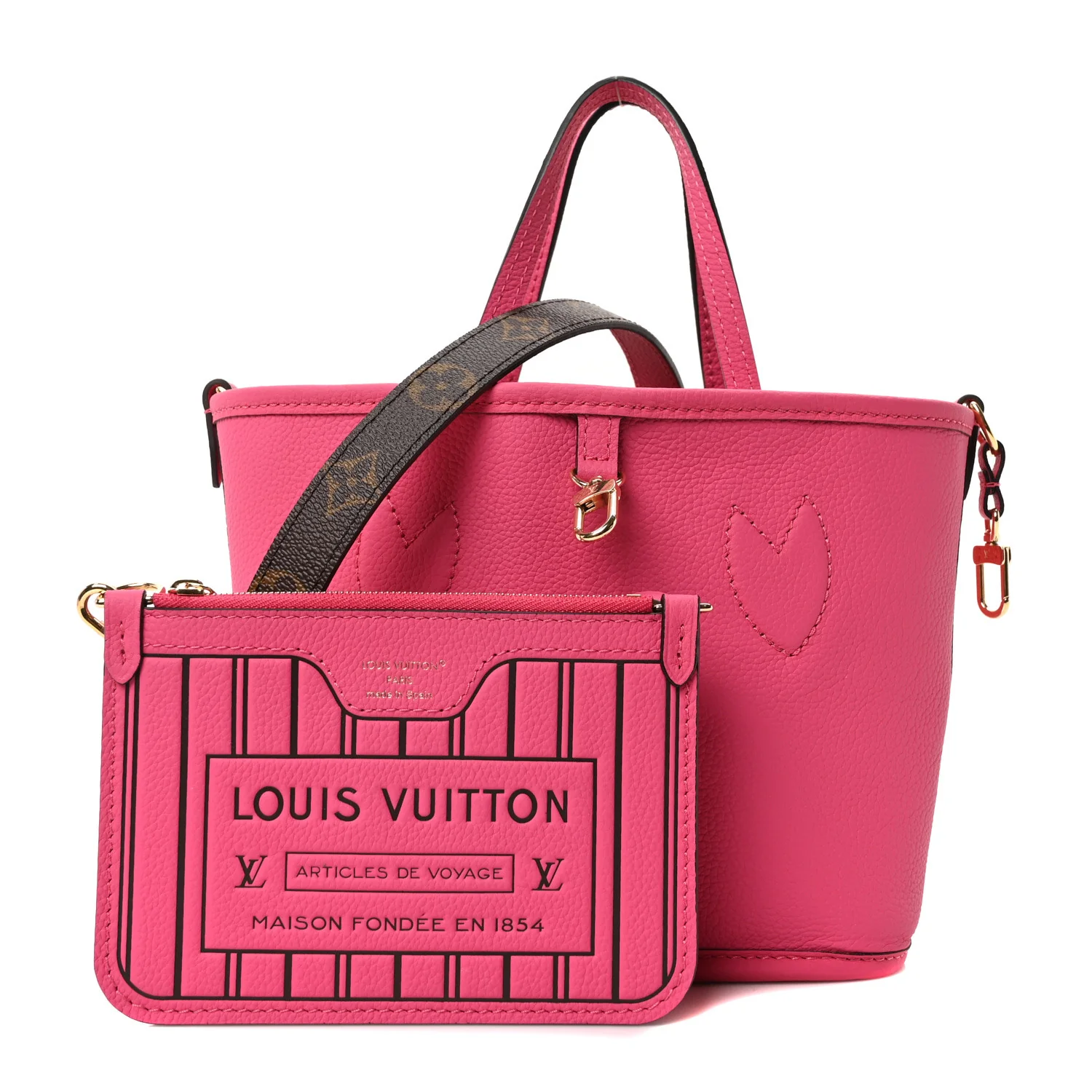 Monogram Neverfull Inside Out Bandouliere BB Rose Pondichery - Top Club