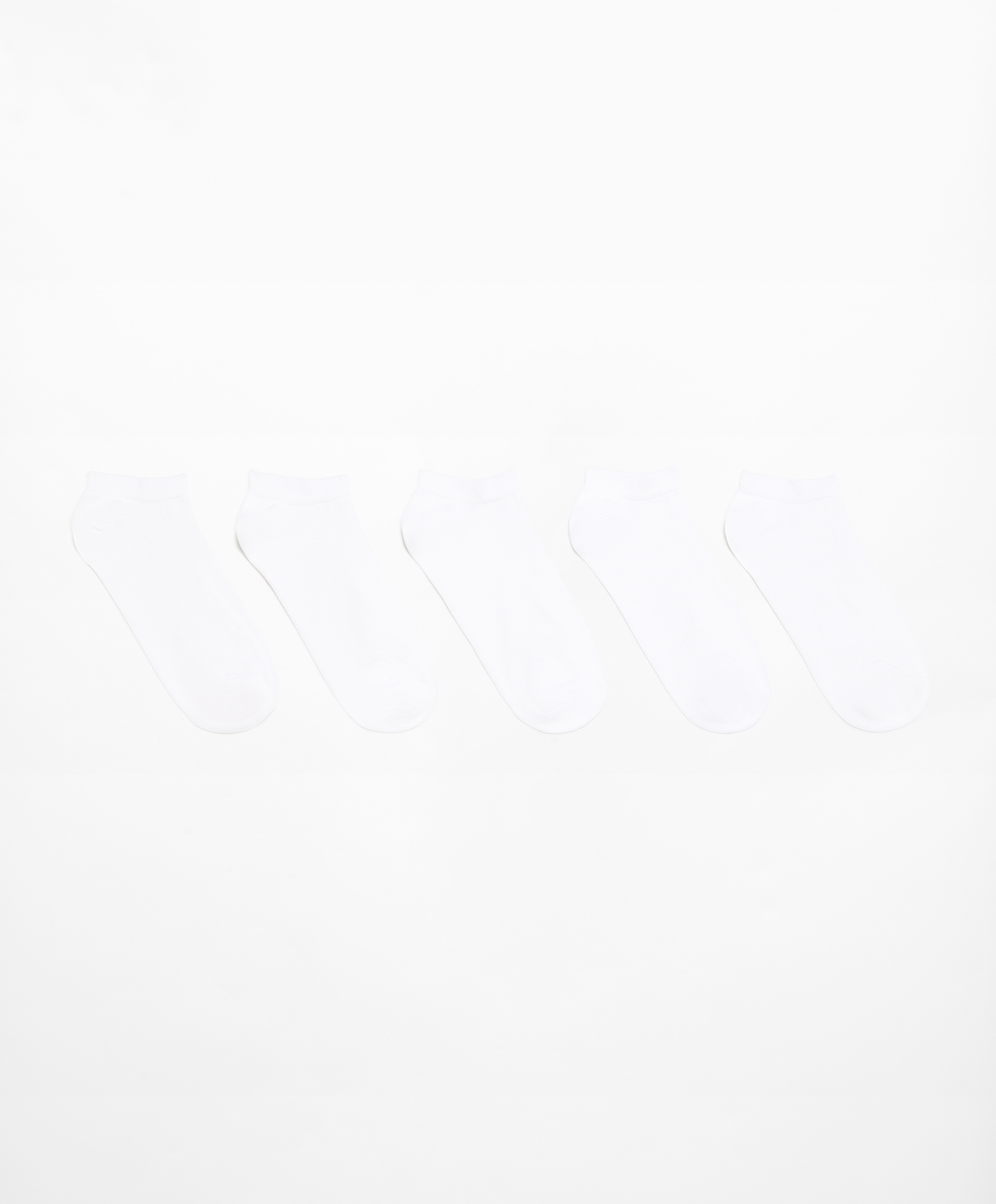 OYSHO 5 pairs of tab cotton blend sports sneaker socks