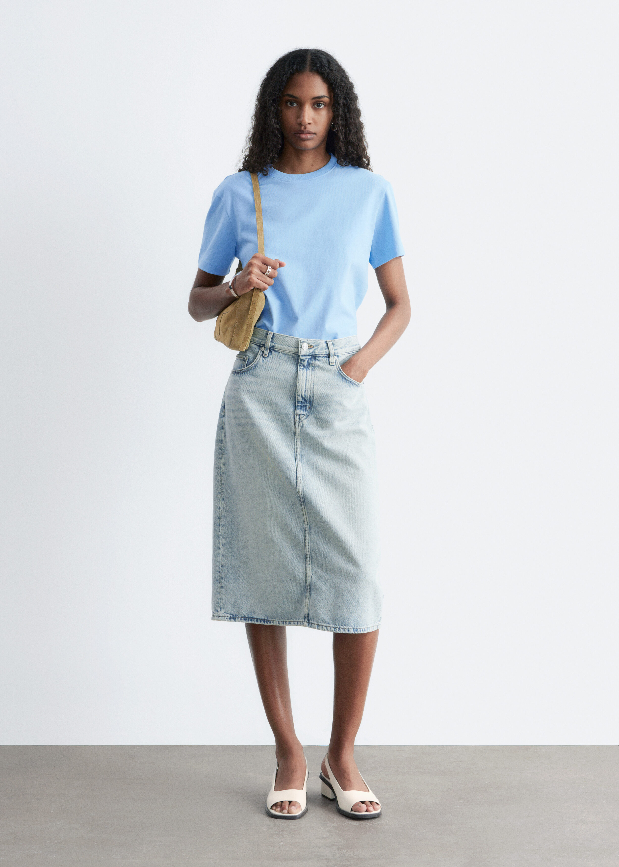 & Other Stories COTTON CREW-NECK T-SHIRT
