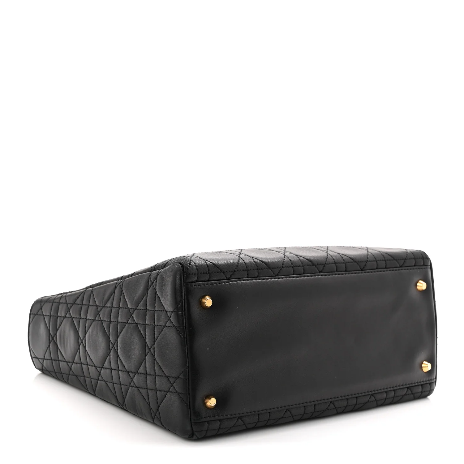 Lambskin Cannage Medium Lady Dior Black - Top Club
