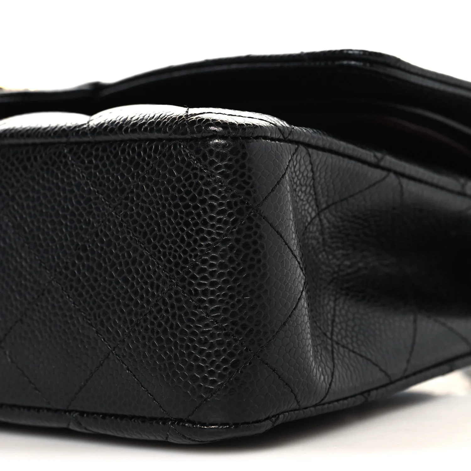 Caviar Quilted Medium Double Flap Black - Top Club