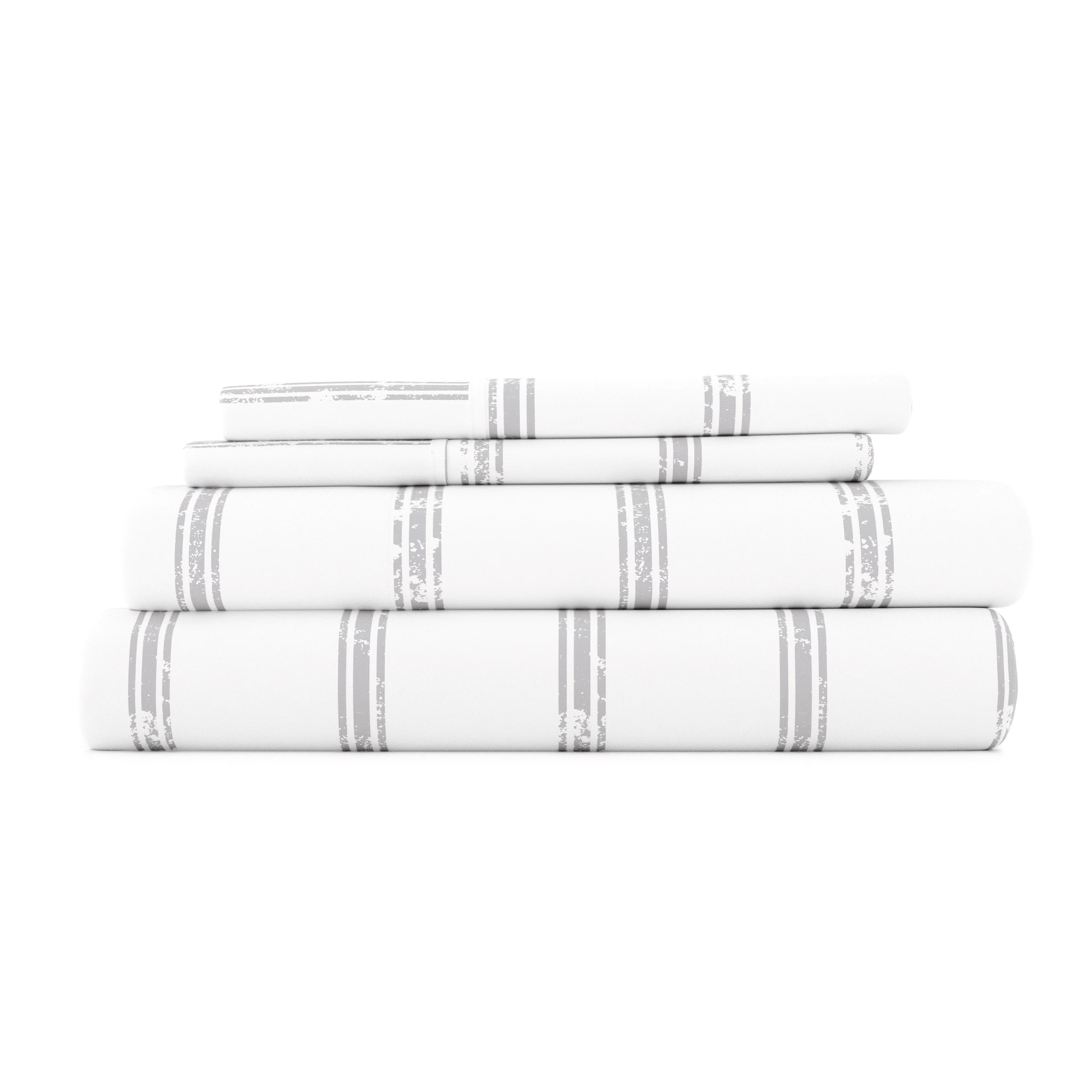 Distressed Line Pattern 4-Piece Sheet Set - Sale