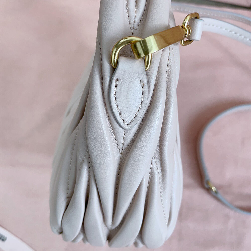 Mini Wander matelasse nappa leather hobo bag(high-end grade) - Top Club