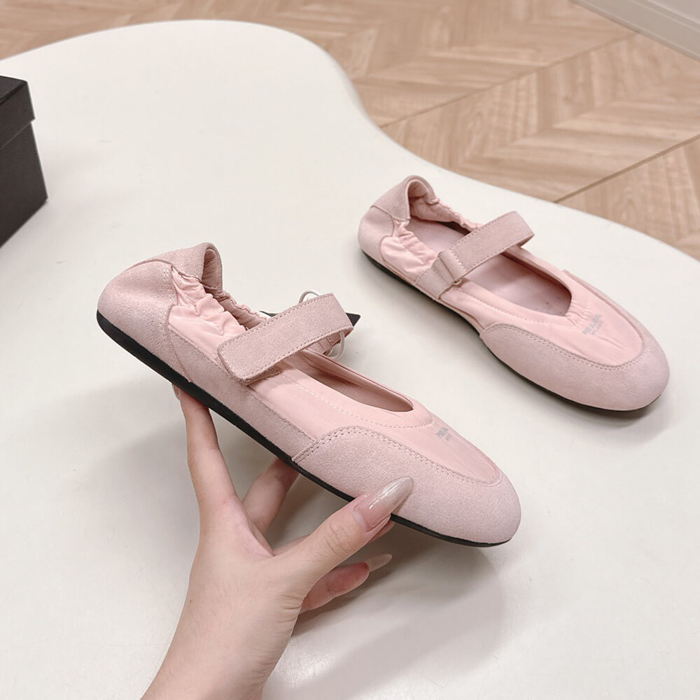 PRADA Re-Nylon and suede ballet flats - Top Club