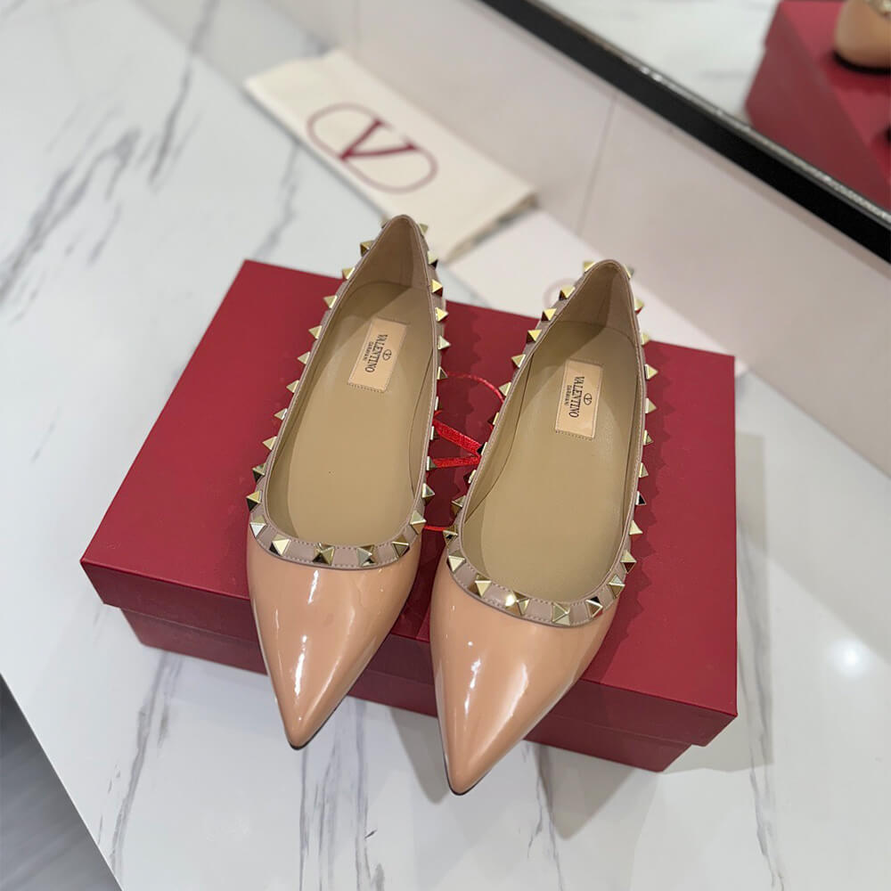 VALENTINO ROCKSTUD BALLET FLAT - Top Club