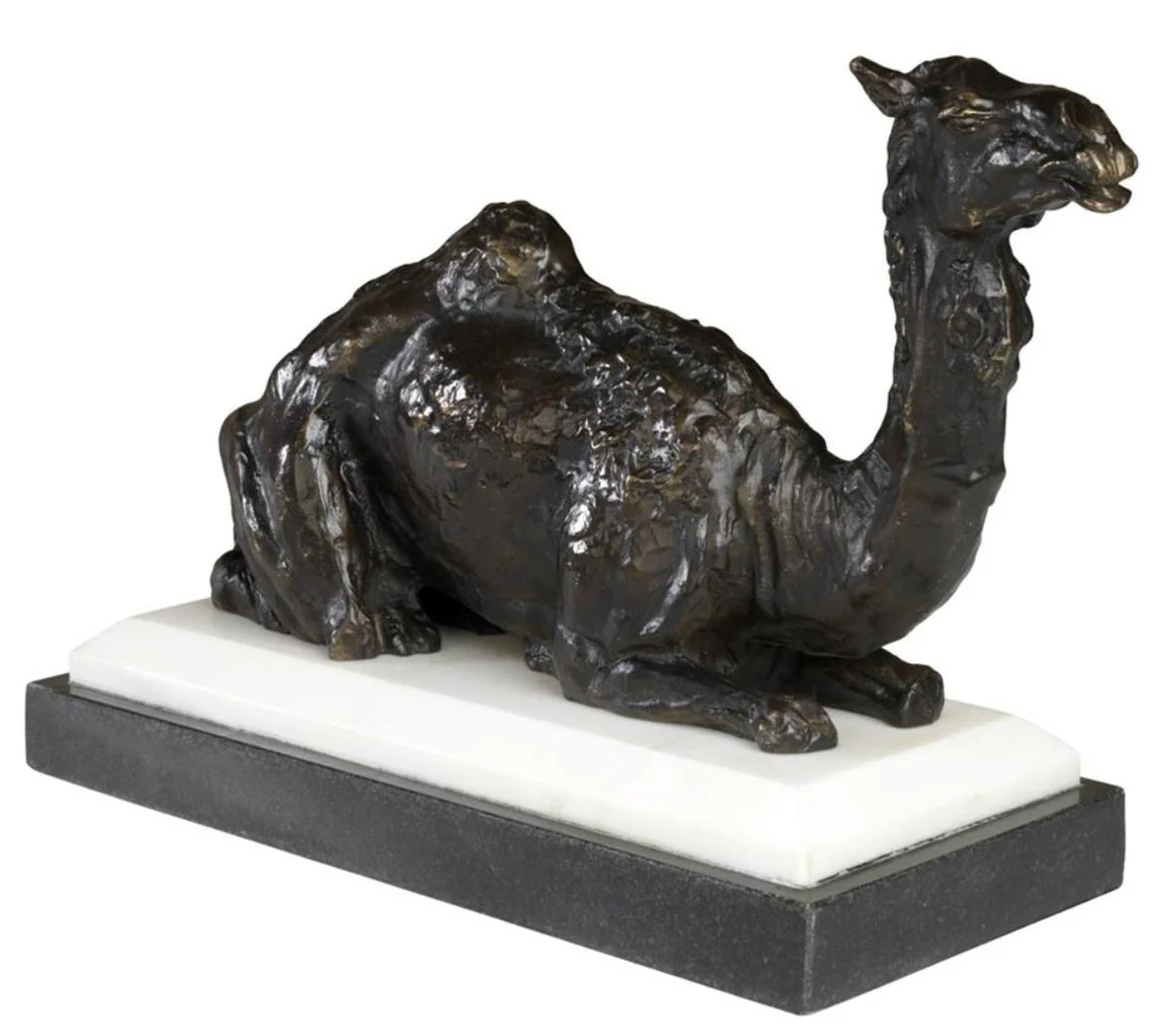 Designer bronze figure camel on base 37 x 15 x H. 24 cm - noble & magnificent