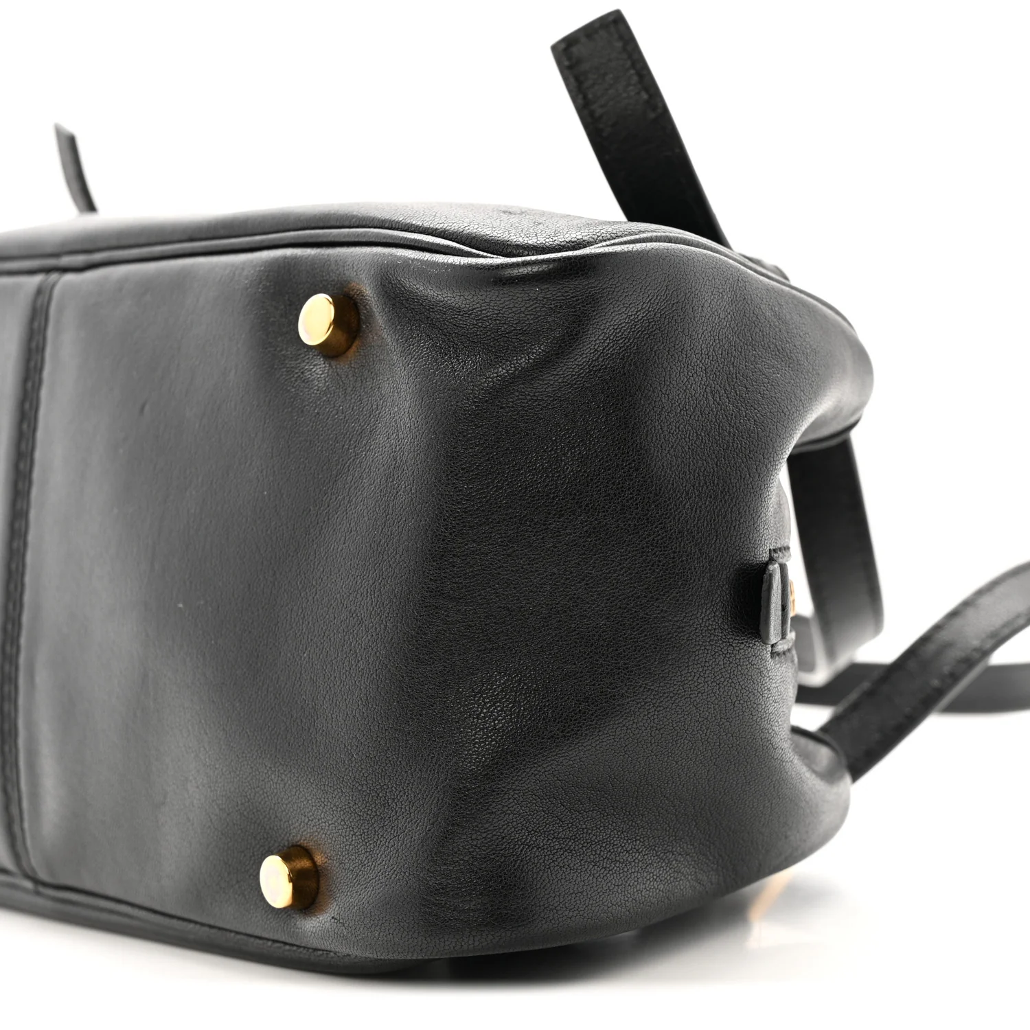 Lambskin Tag Bowling Bag Black - Top Club