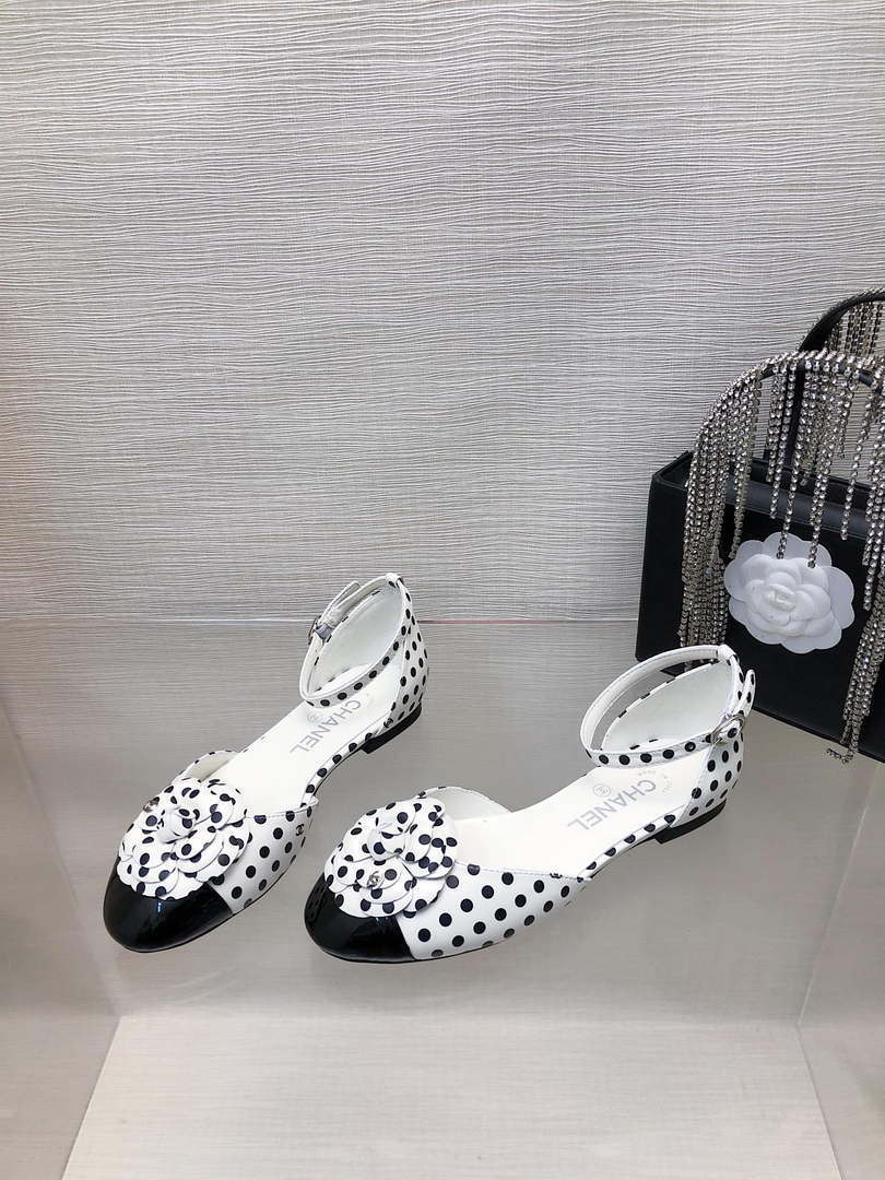 Chanel Women's G31318 Camellia shoes Lambskin Sandals Shoes CC91006 - Sneaker Replica Workshop