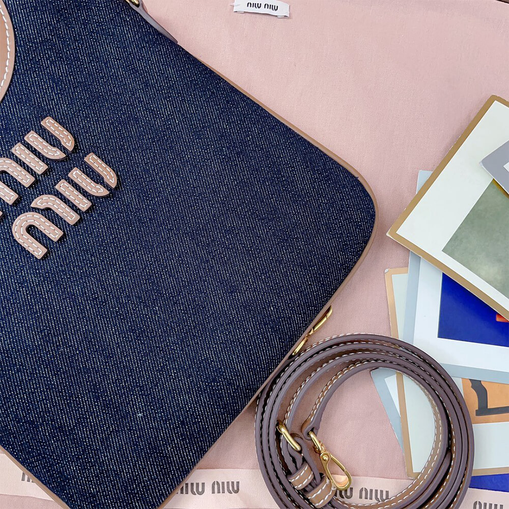 MIUMIU MINI IVY canvas and leather bag(HIGH-END GRADE) - Top Club