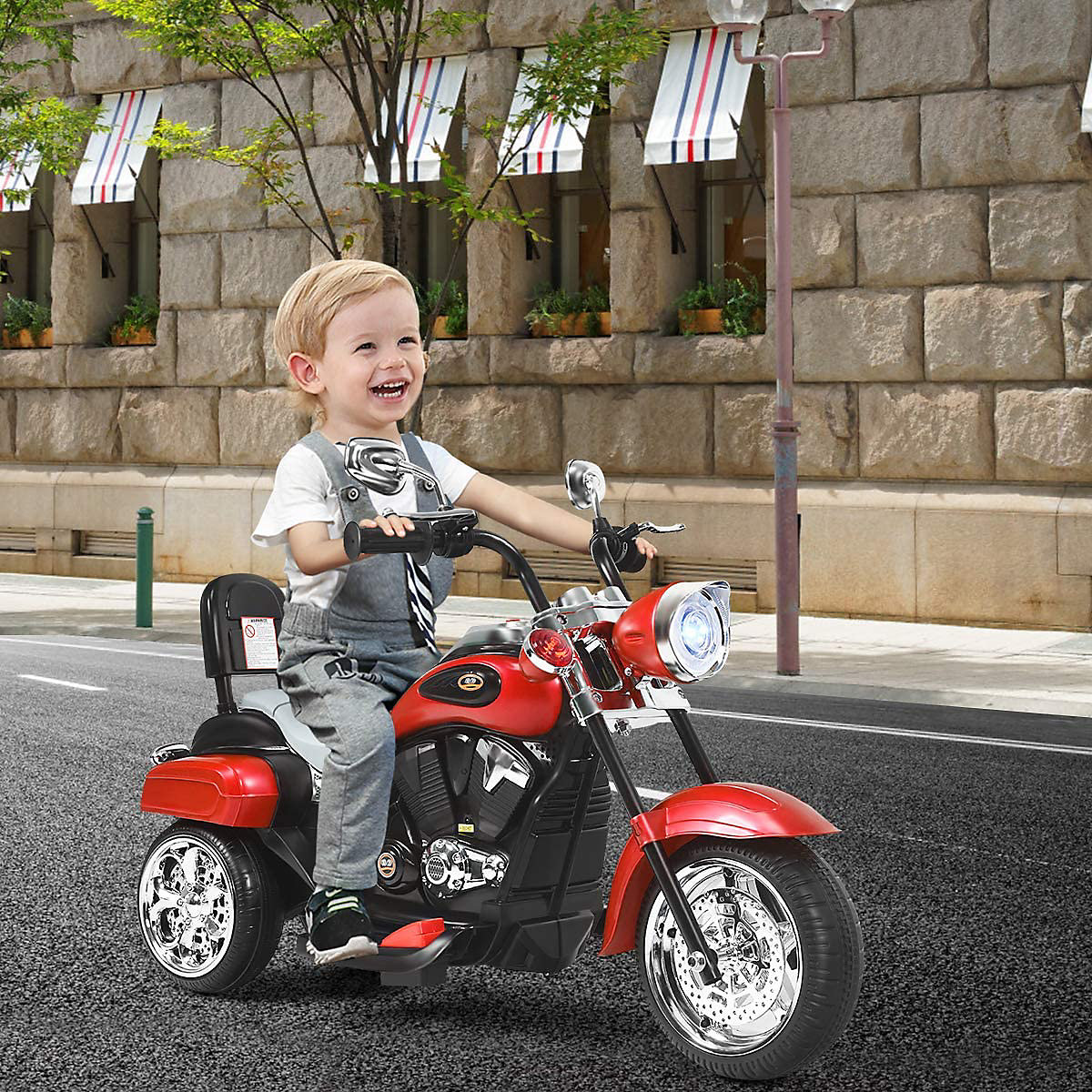 Motorcycle three-wheel design from 3 years red