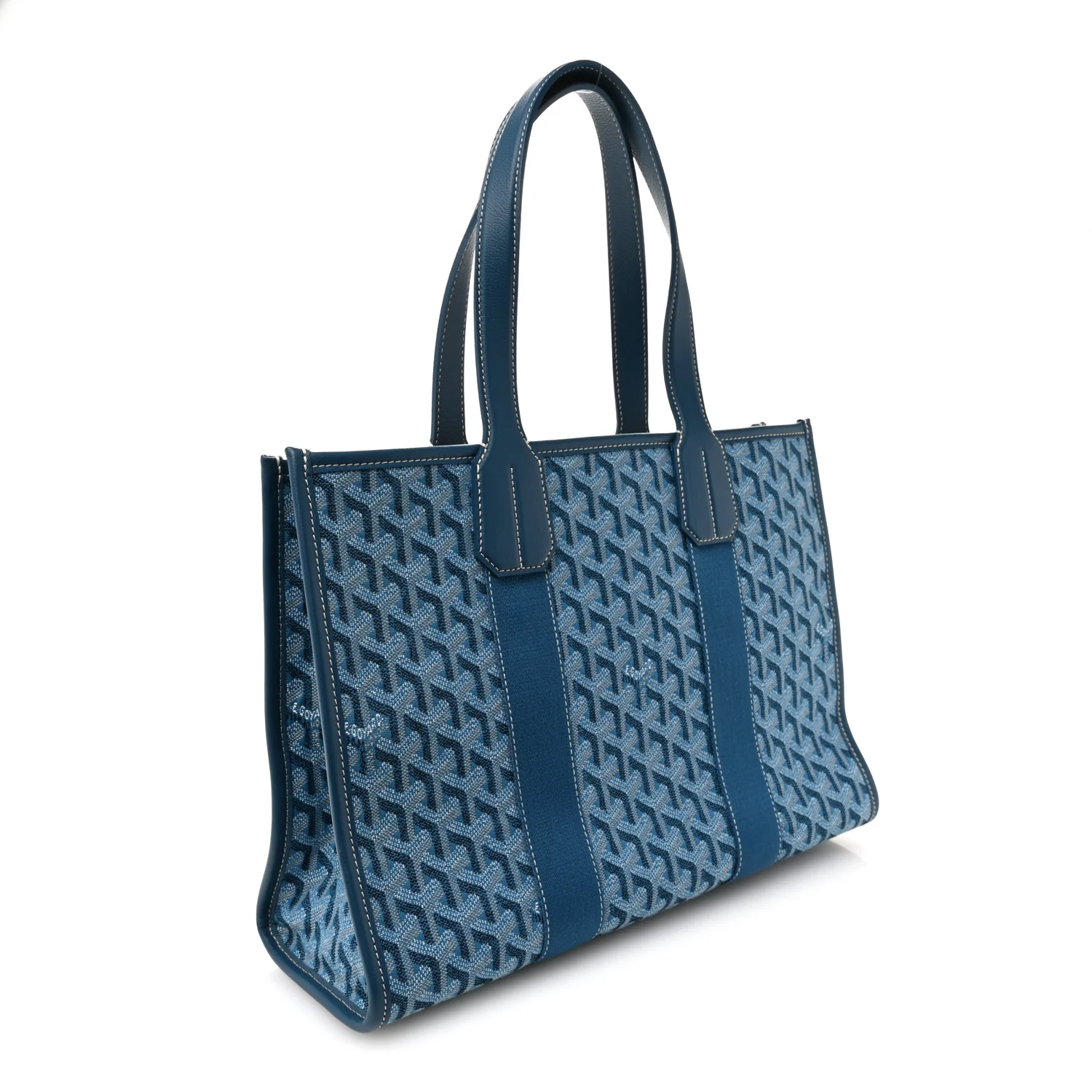 Goyardine Villette PM Tote Ocean Blue - Top Club